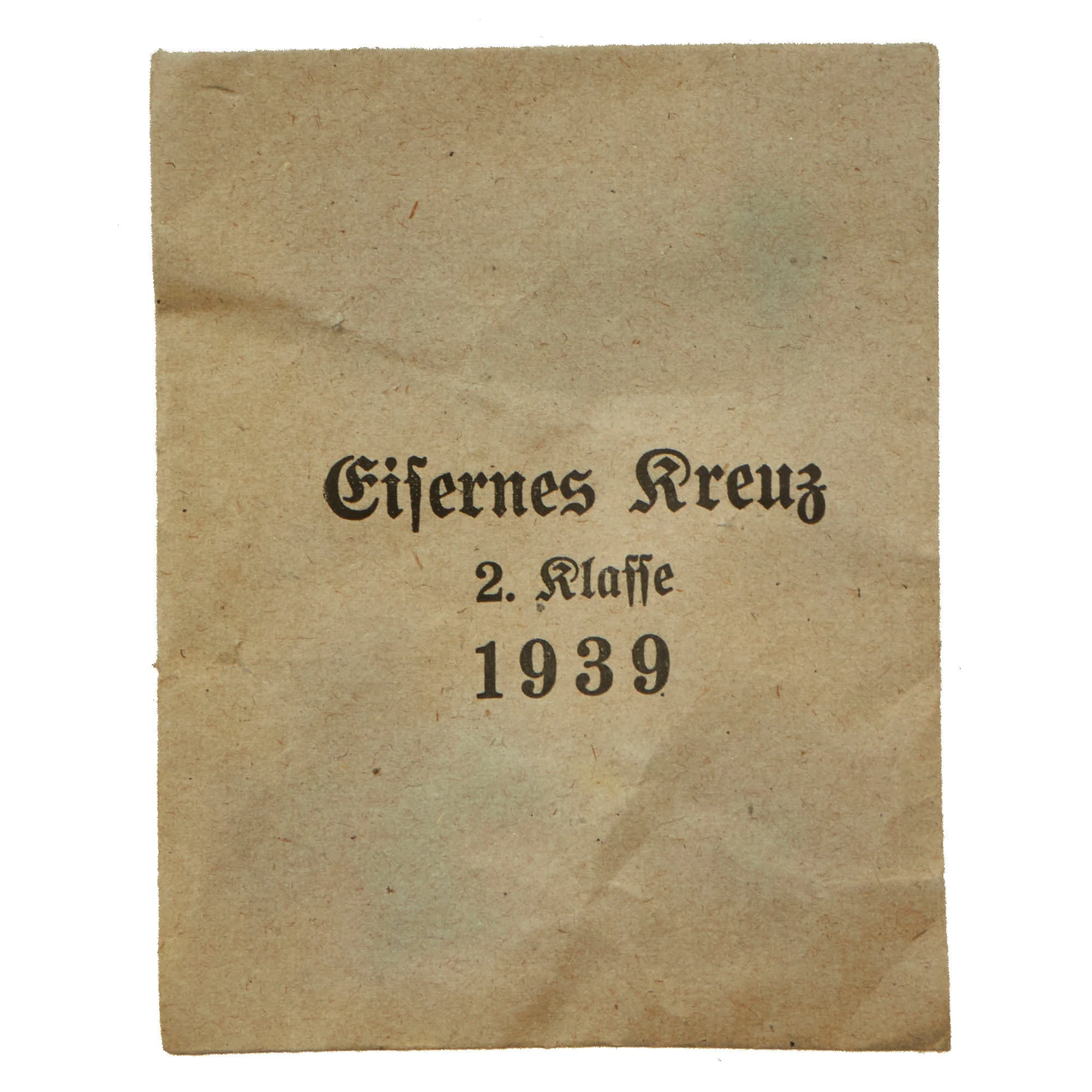 Original German WWII Wehrmacht Iron Cross 2nd Class 1939 by Klein & Quenzer A.G. with Ribbon and Button Ribbon in Paper Packet - EKII - Image 4