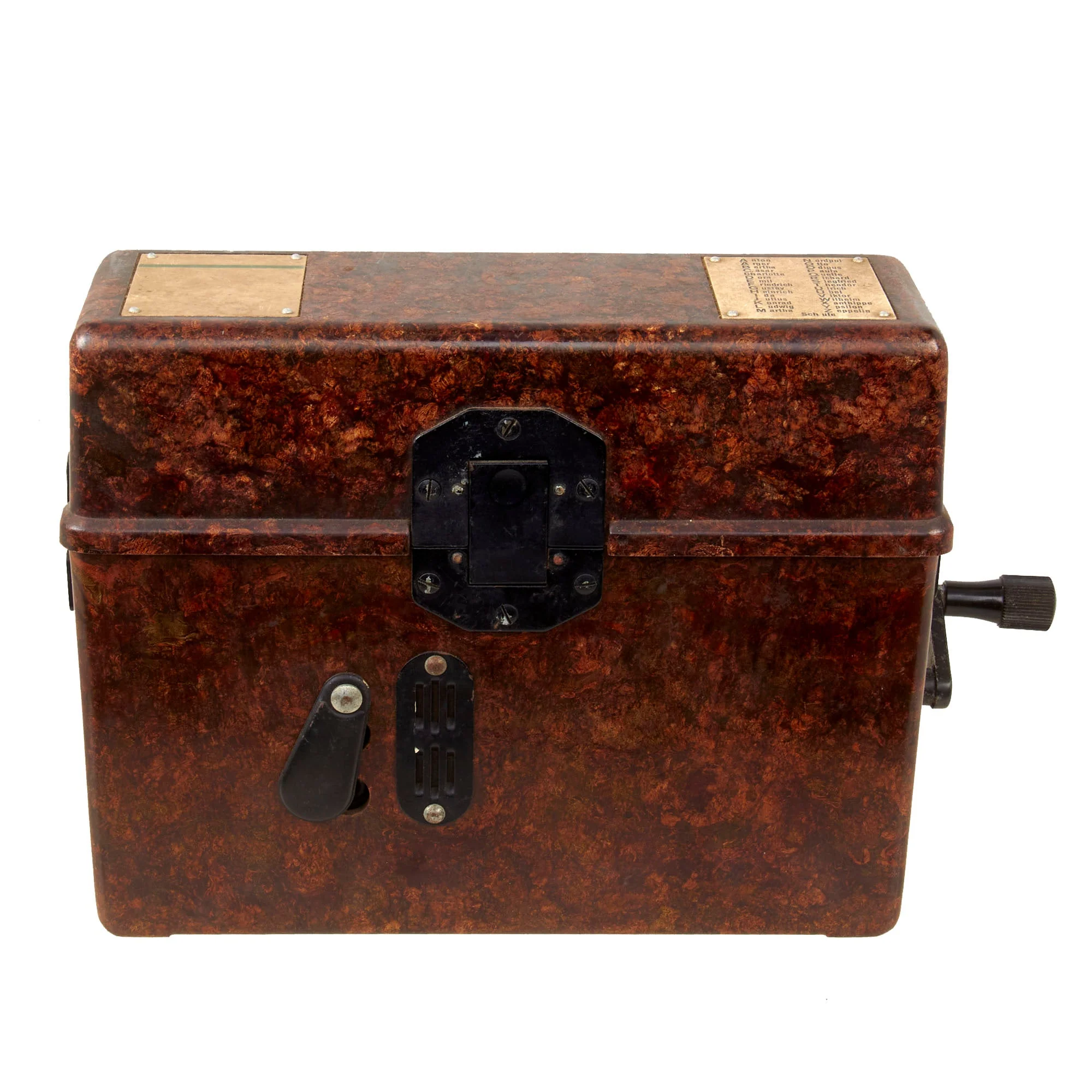 Original German WWII Wehrmacht Model FF33 Field Telephone by R.B. & Co. Dated 1943 - Feldfernsprecher 33 - Image 12