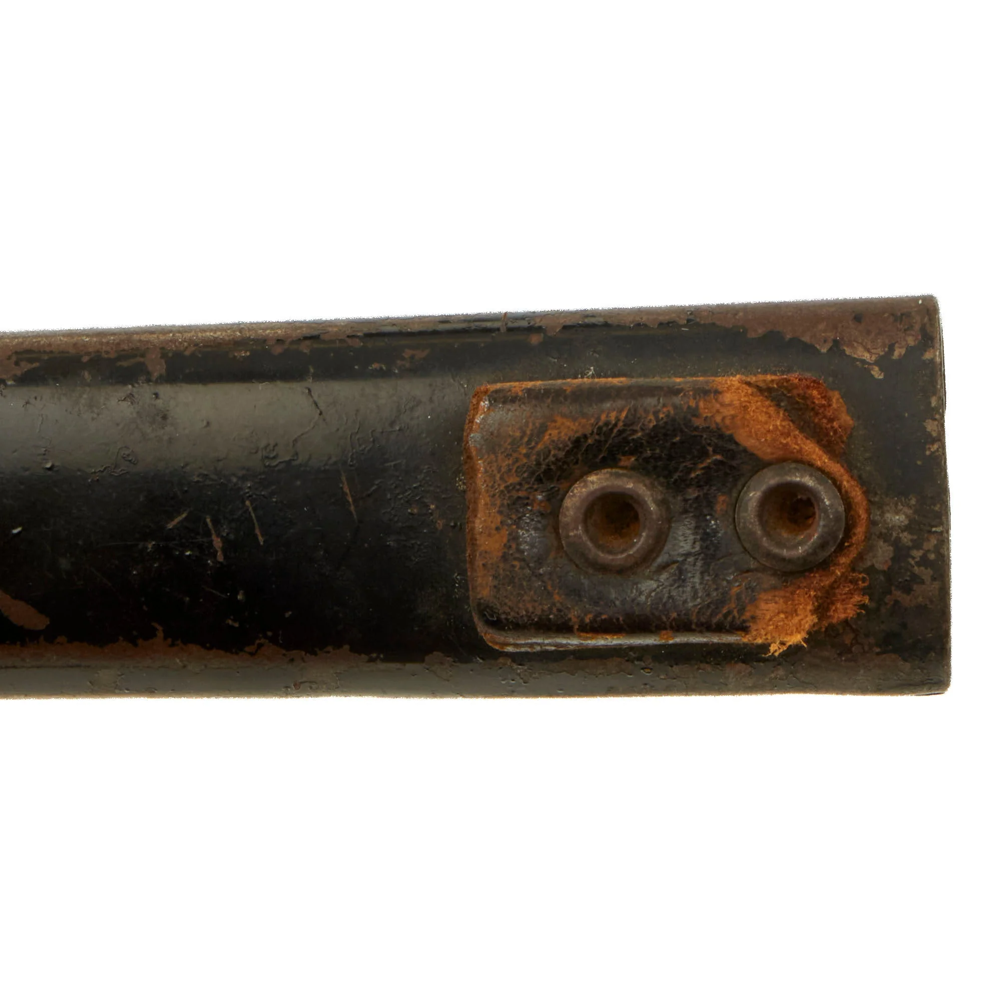 Original Imperial German WWI DEMAG Crank Handle Ersatz Trench Knife Bayonet with Scabbard - Missing Belt Loop - Image 13