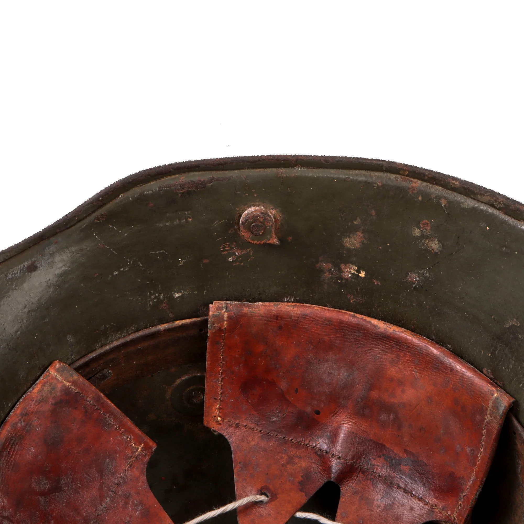Original Imperial German WWI M16 Stahlhelm Helmet with Liner by Gebrüder Bing A.G. - Very Rare Maker - Image 8