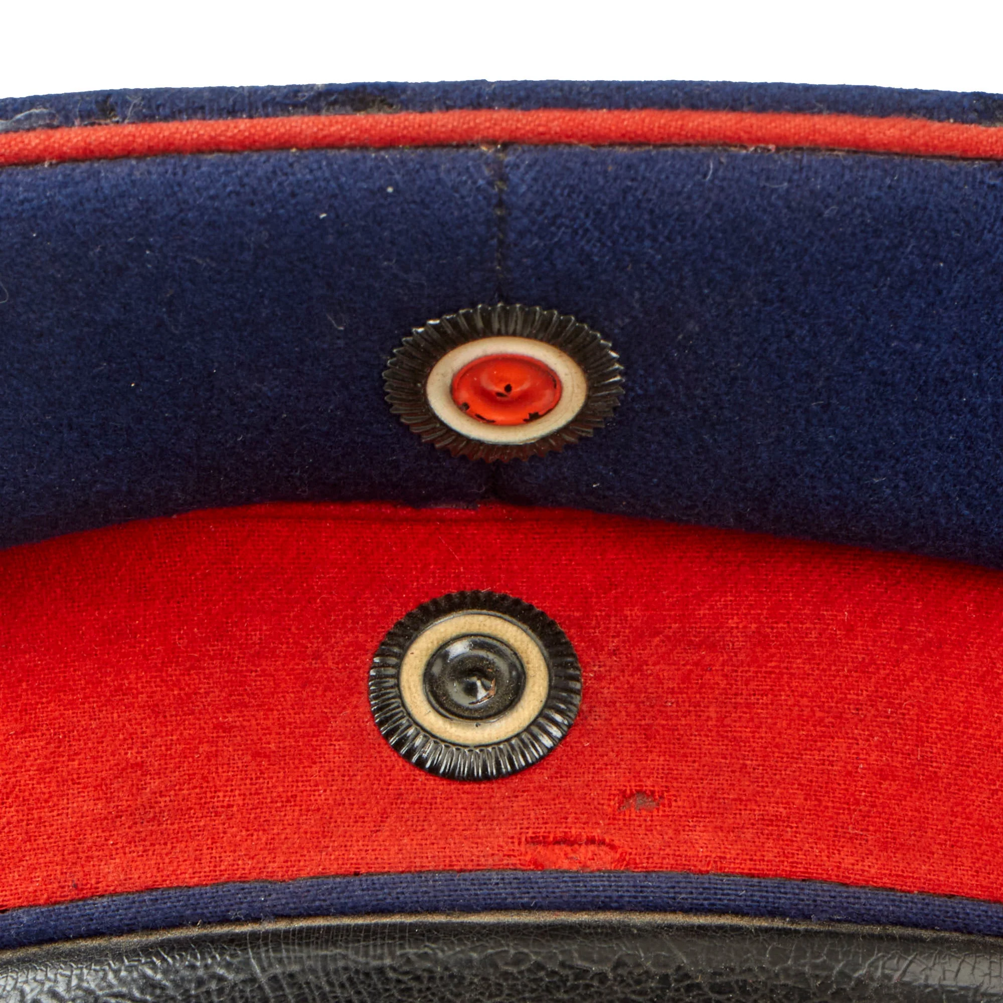 Original Imperial German WWI Prussian Dark Blue Infantry EM/NCO Visor Cap - Image 9