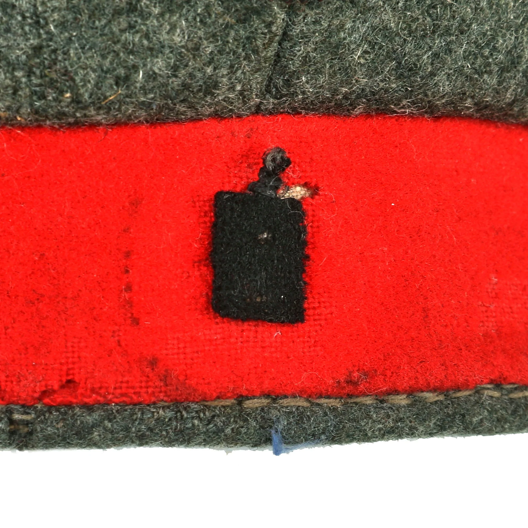 Original Imperial German WWI Unit Marked M1907 Feldmütze Field Cap with National Cockade & Spare - Image 7