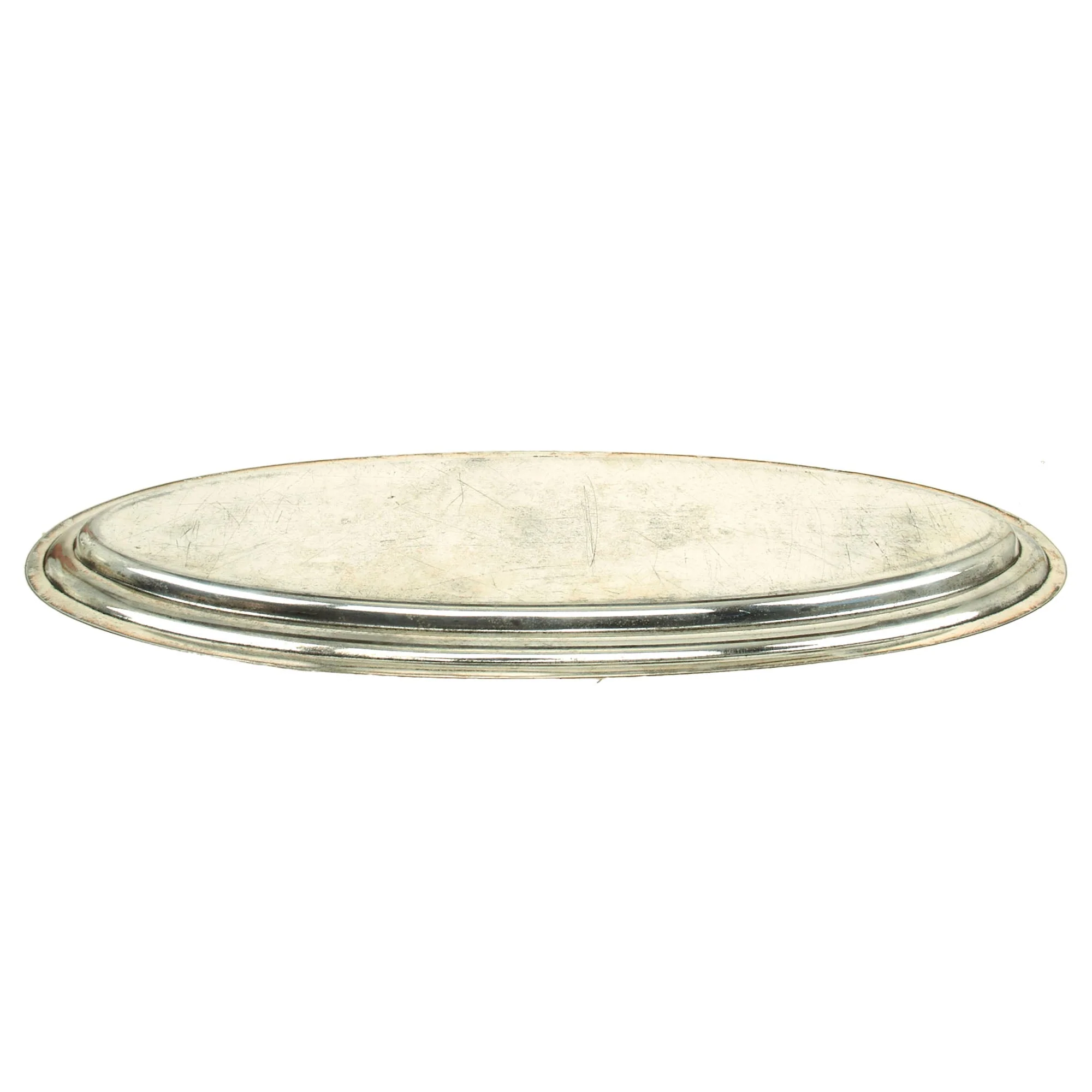 Original Iraq War Saddam Hussein Silver Plated Serving Tray with Iraq Coat of Arms - From Basra Airport - Christofle Silver - Image 7