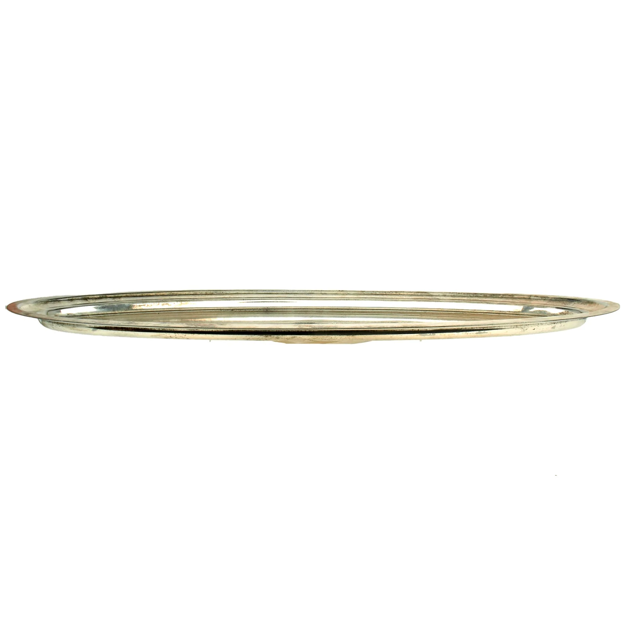 Original Iraq War Saddam Hussein Silver Plated Serving Tray with Iraq Coat of Arms - From Basra Airport - Christofle Silver - Image 9