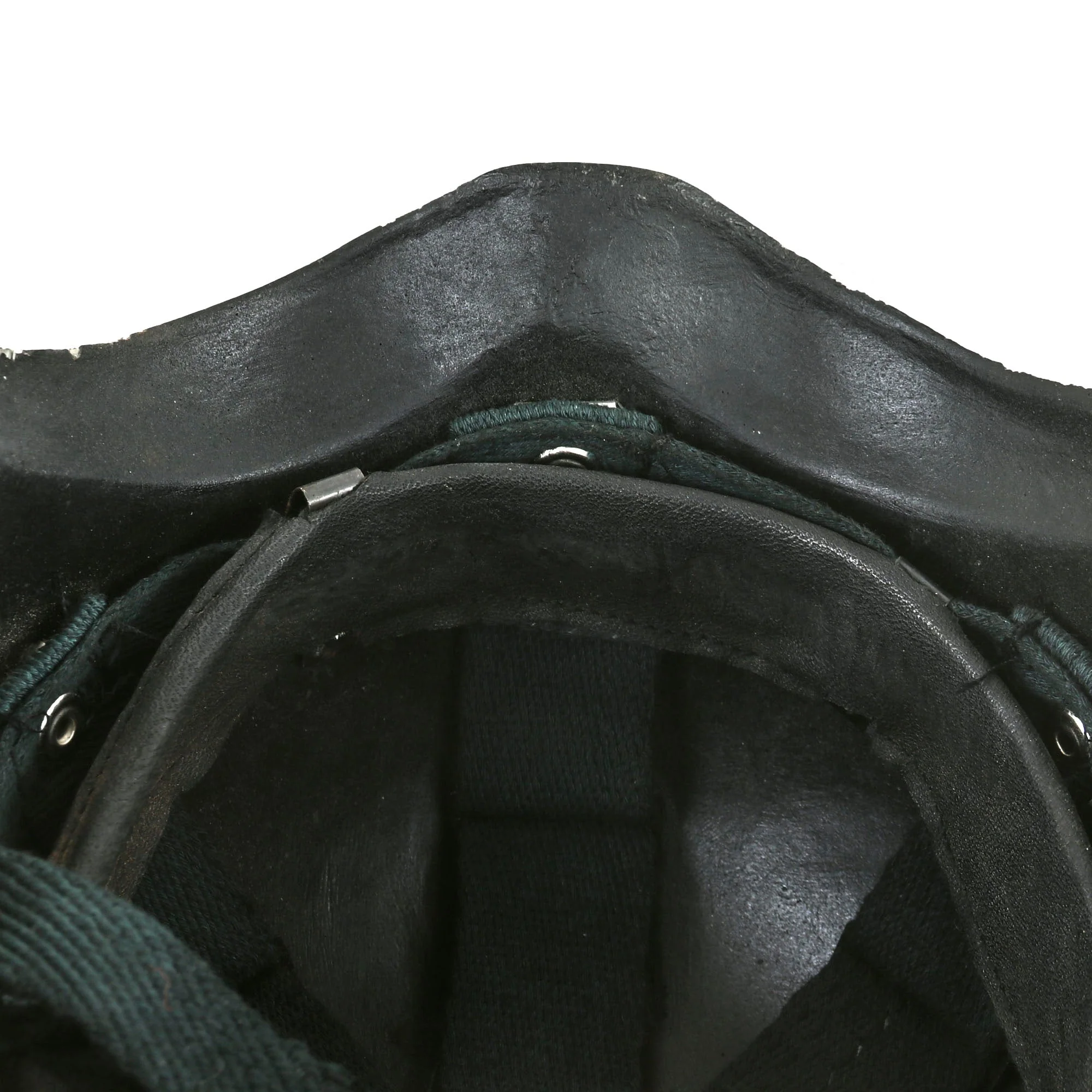 Original Iraqi Fedayeen Helmet with Intact Saddam Badge, Liner & Chinstrap - Operation Iraqi Freedom Bringback OIF - Image 10