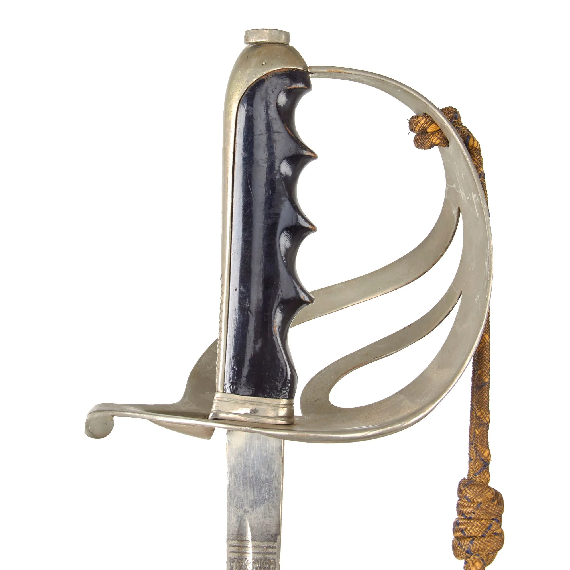 Original Italian Pre-WWI Model 1888 Cavalry Officer’s Sword with Troddel Knot & Scabbard - Image 5