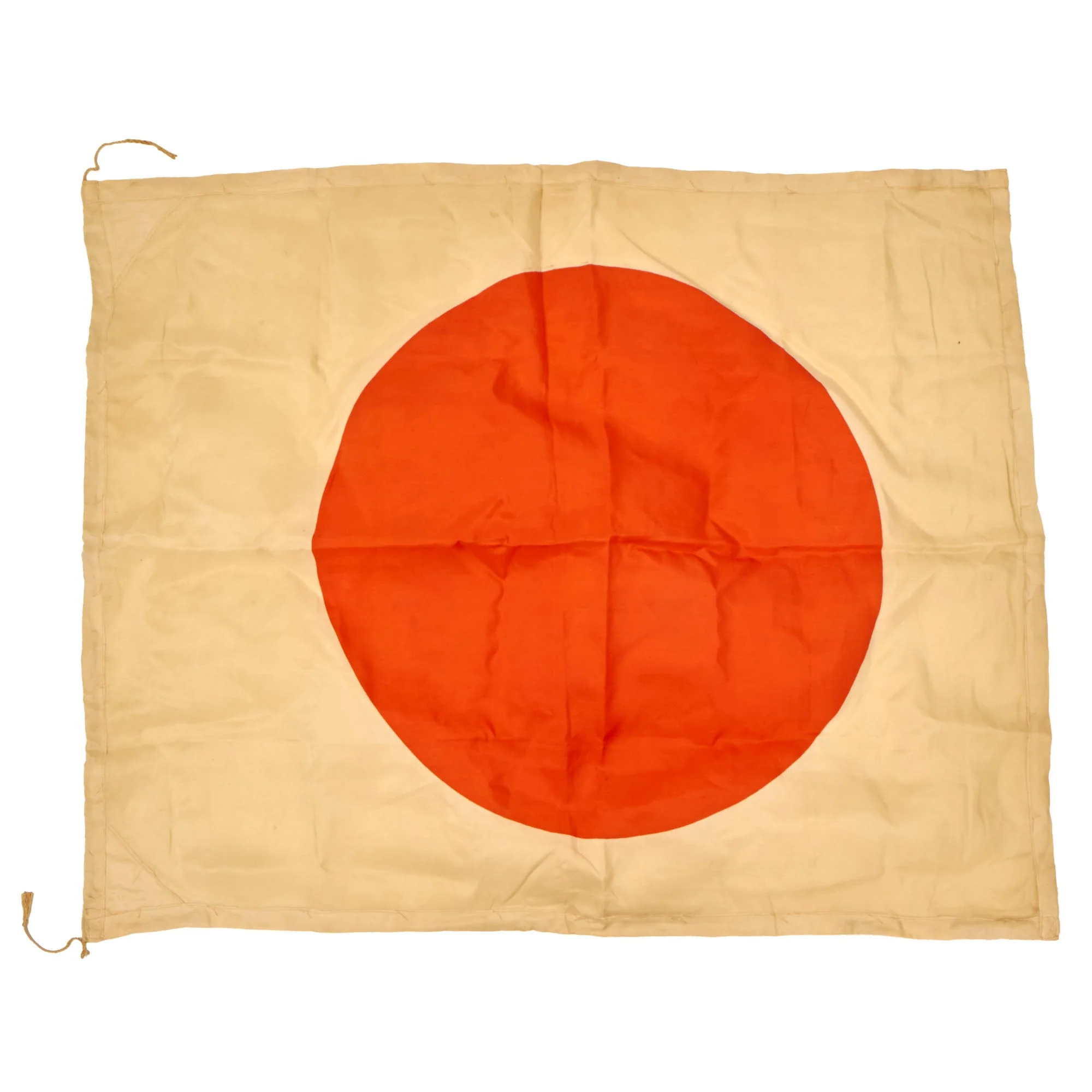 Original Japanese WWII Pilot Bail Out Float Flag - 31 x 39”