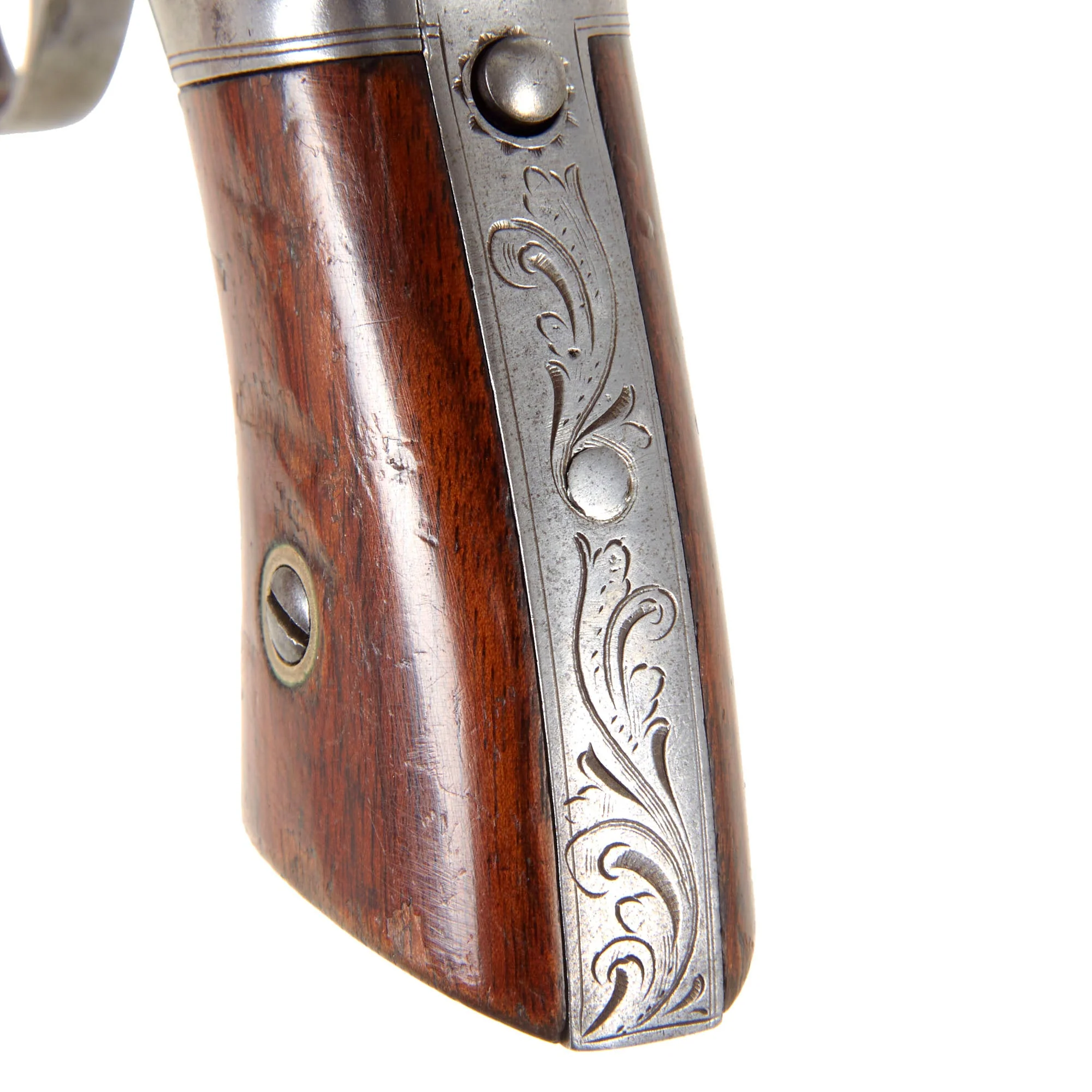 Original Rare U.S. Robbins & Lawrence 1849 Patent .31 cal Percussion Pepperbox Revolver with Case and Accessories - Serial 5854 - Image 8