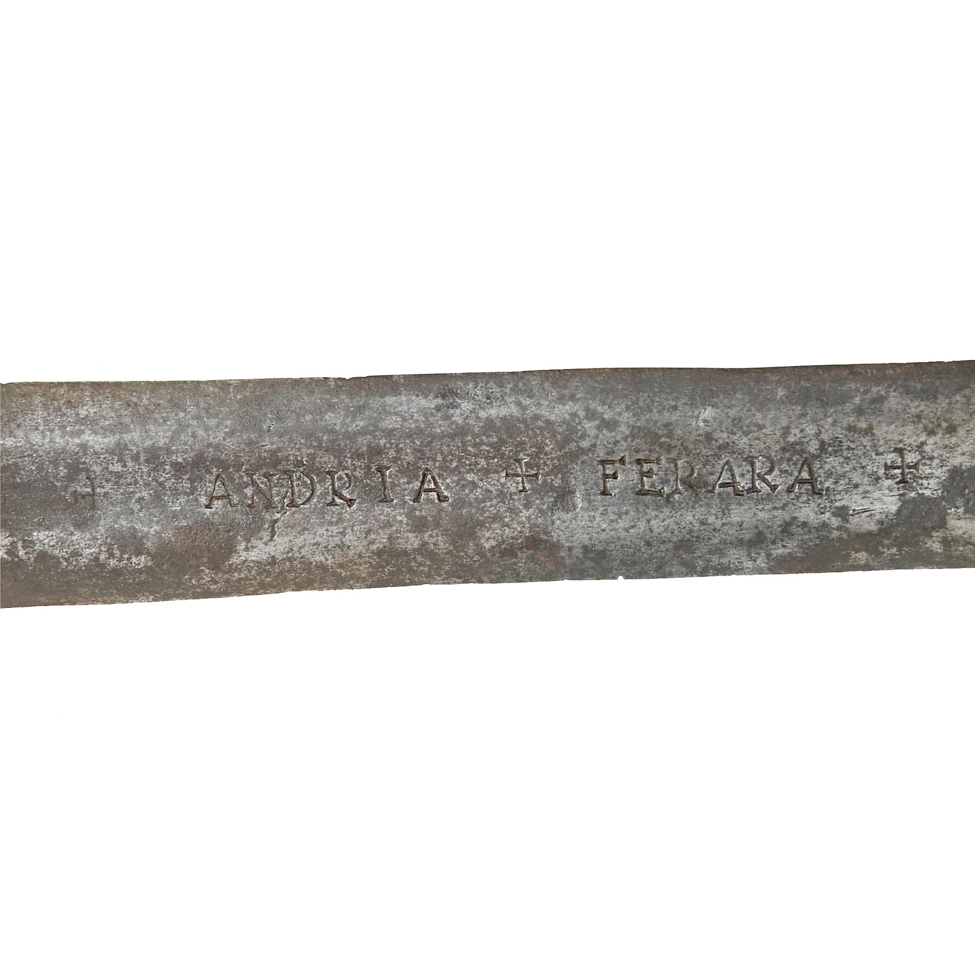 Original Scottish 1700s Jacobite Uprising Era Basket Hilt Broad Sword with Glasgow Style Hilt & Red Padded Liner - Marked Andrea Ferara with Solingen “Running Wolf” - Image 11