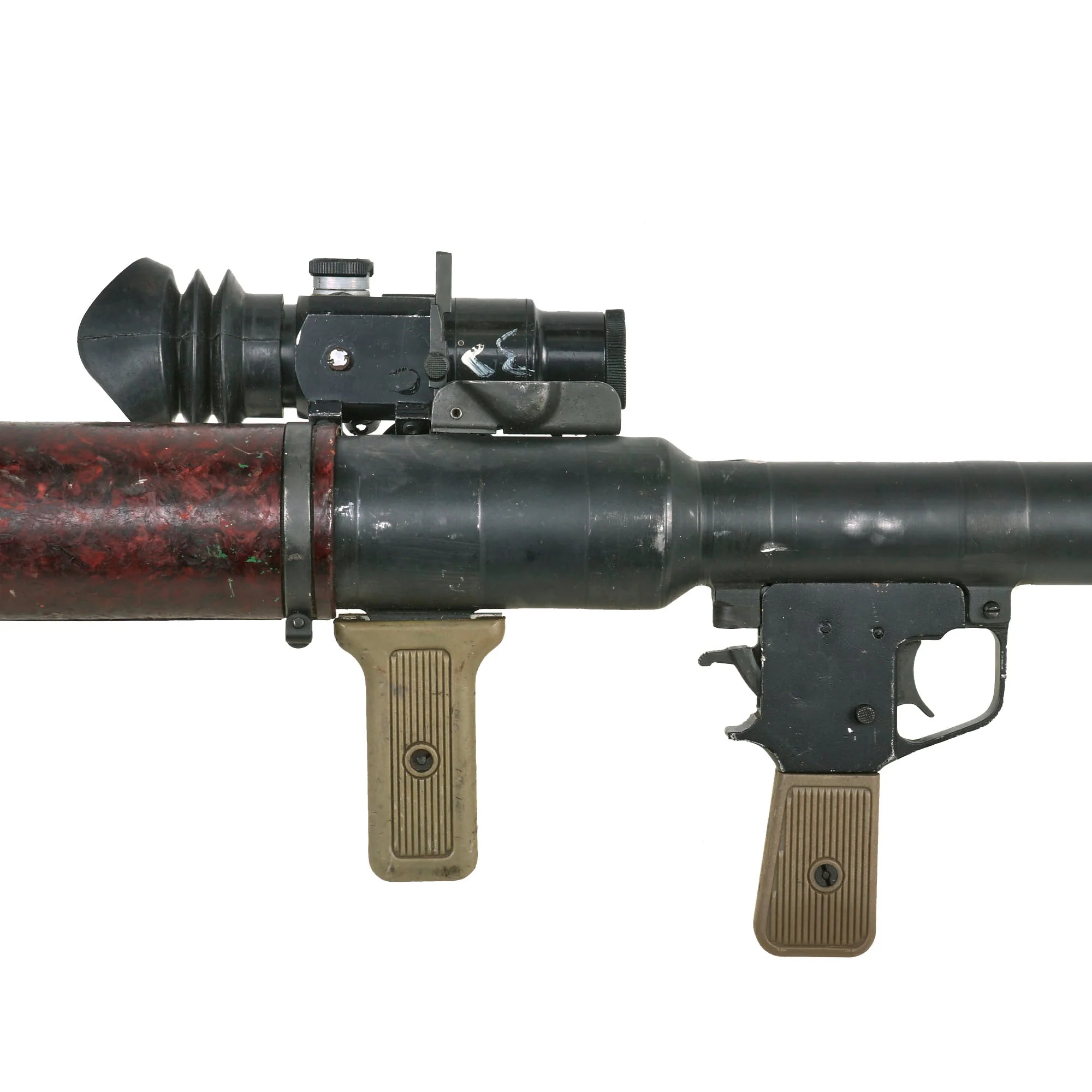Original Soviet Bulgarian Cold War 1971 Dated RPG-7 Rocket Propelled Grenade Inert Launcher RPG with Iraqi Type ON-M80 Optical Sight & Inert Chinese Type 69 Rocket Round - Image 15