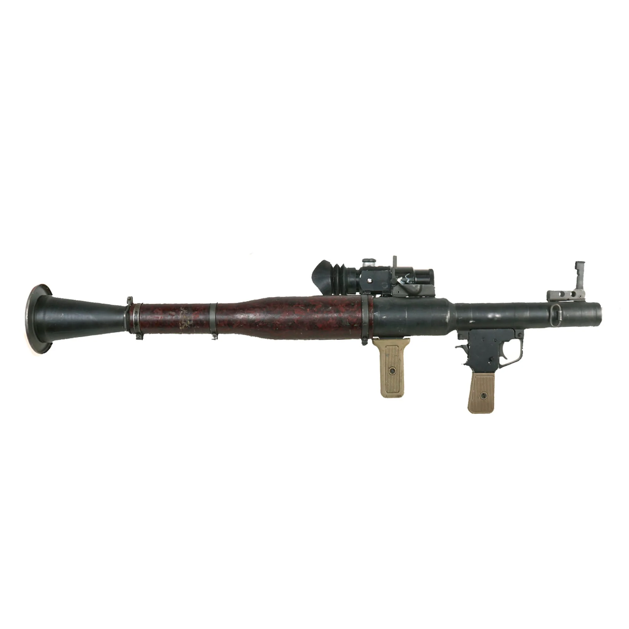 Original Soviet Bulgarian Cold War 1971 Dated RPG-7 Rocket Propelled Grenade Inert Launcher RPG with Iraqi Type ON-M80 Optical Sight & Inert Chinese Type 69 Rocket Round - Image 17