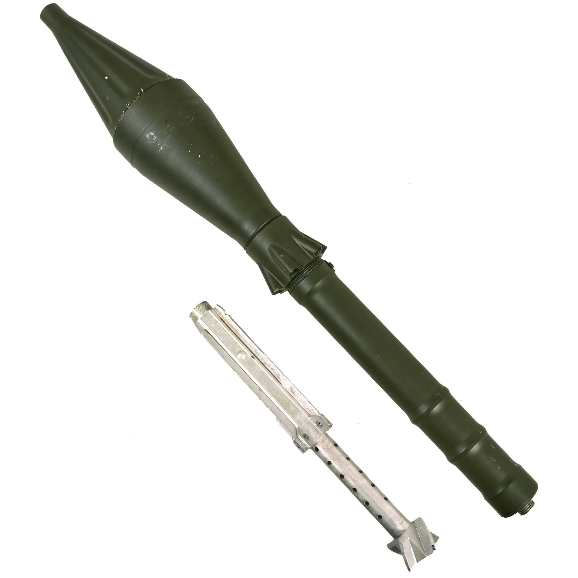 Original Soviet Bulgarian Cold War 1971 Dated RPG-7 Rocket Propelled Grenade Inert Launcher RPG with Iraqi Type ON-M80 Optical Sight & Inert Chinese Type 69 Rocket Round - Image 23