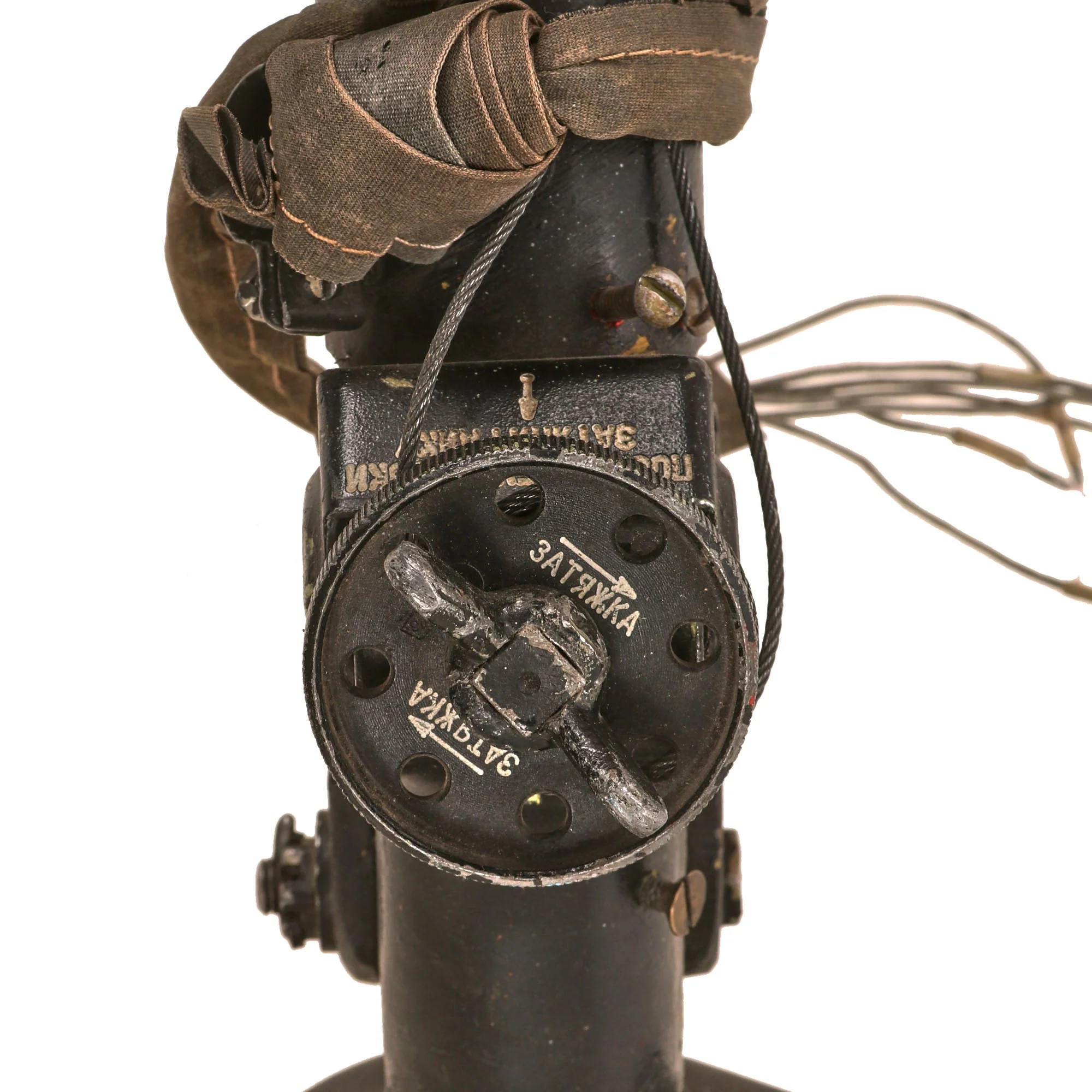Original Soviet Cold War Mikoyan MiG-29 Control Stick Assembly with Wiring - Image 14