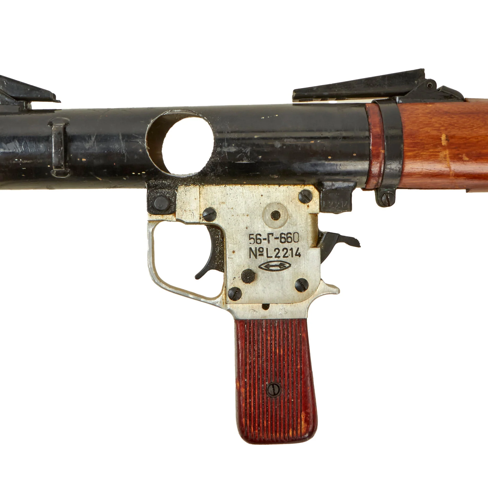 Original Soviet Cold War RPG-2 Rocket Propelled Grenade Launcher Serial L2214 by Kovrov Mechanical Plant with Inert Rocket - Image 6