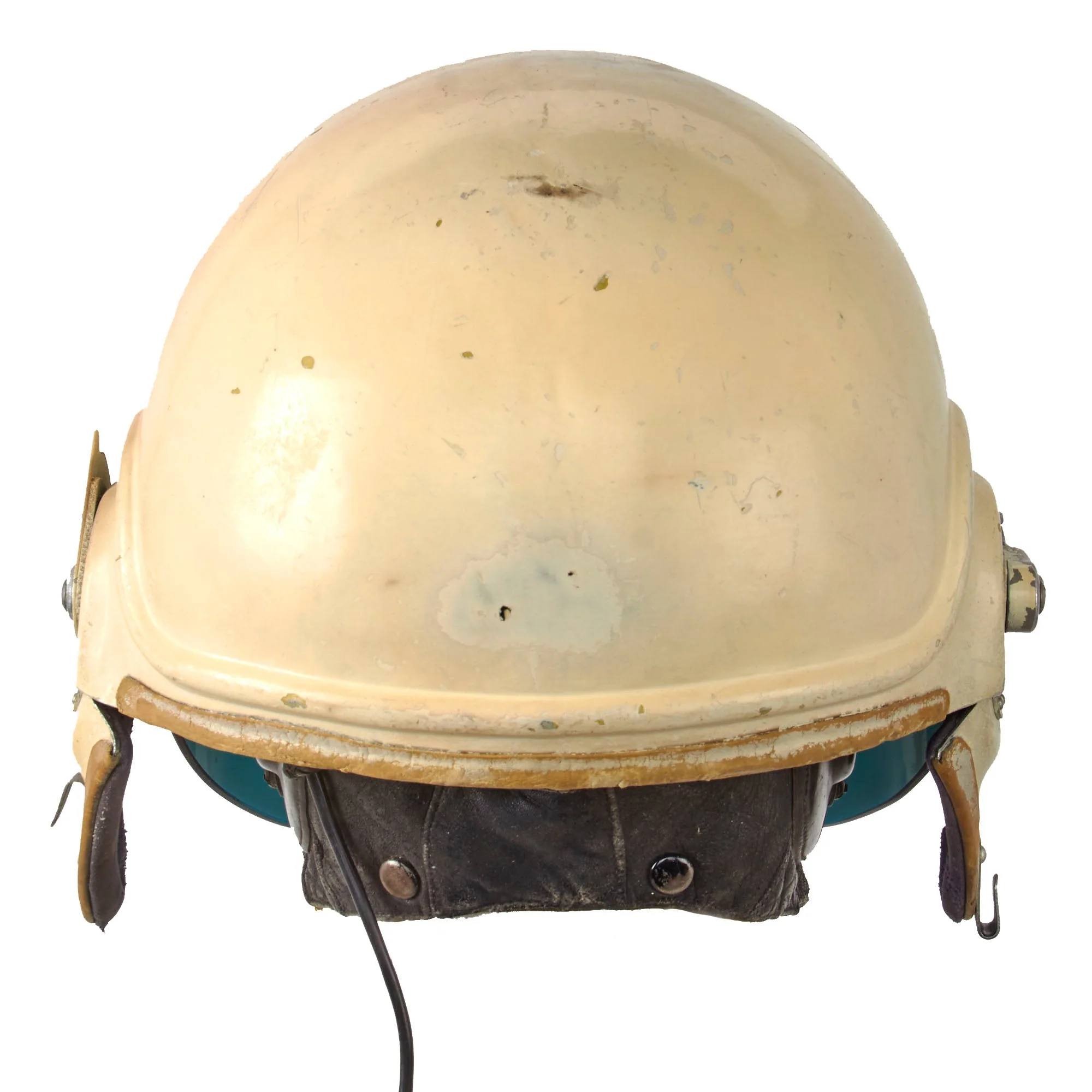 Original Soviet Cold War Soviet Air Forces MiG Jet Pilot ZSh-3 Helmet & Interior Helmet - Image 14