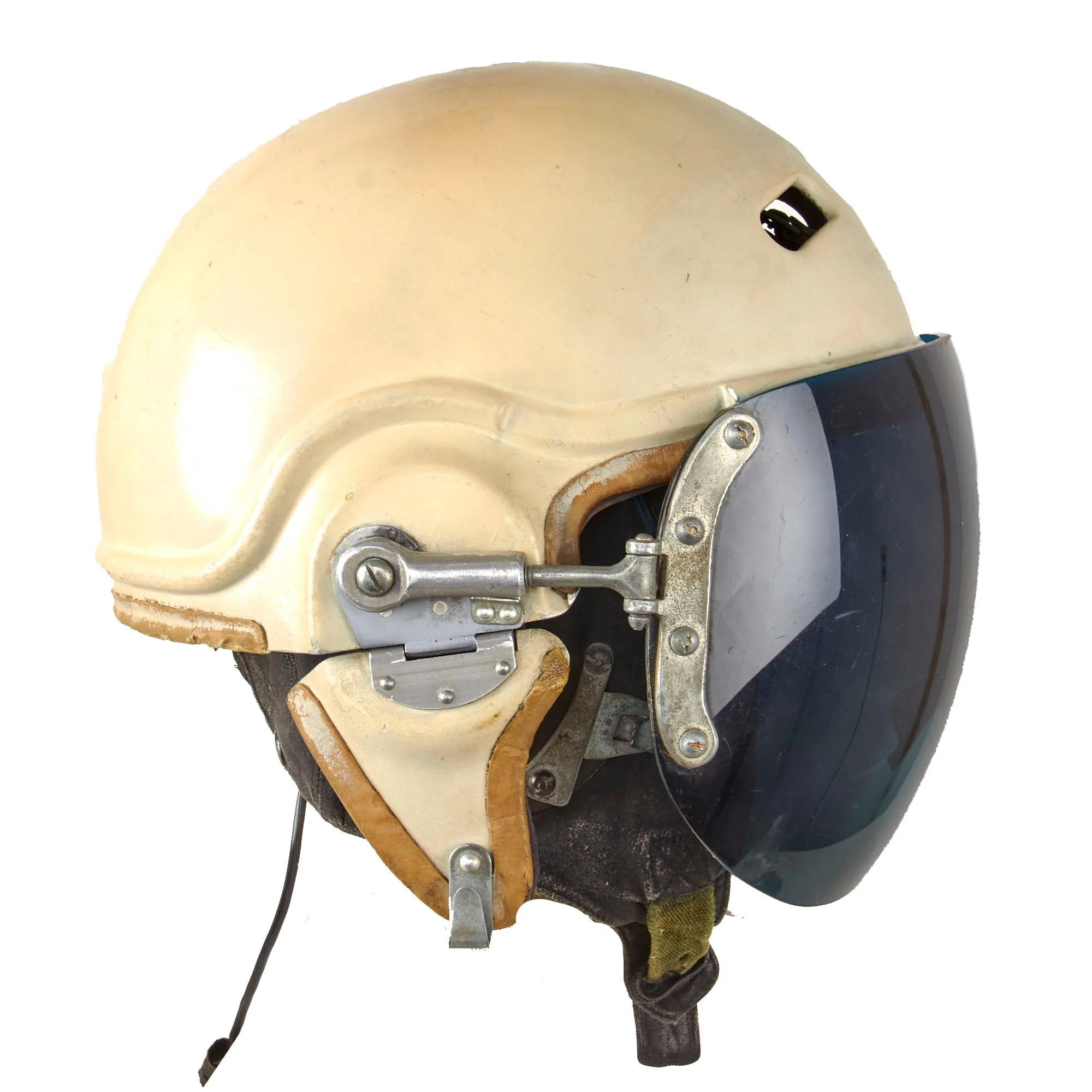 Original Soviet Cold War Soviet Air Forces MiG Jet Pilot ZSh-3 Helmet & Interior Helmet - Image 3