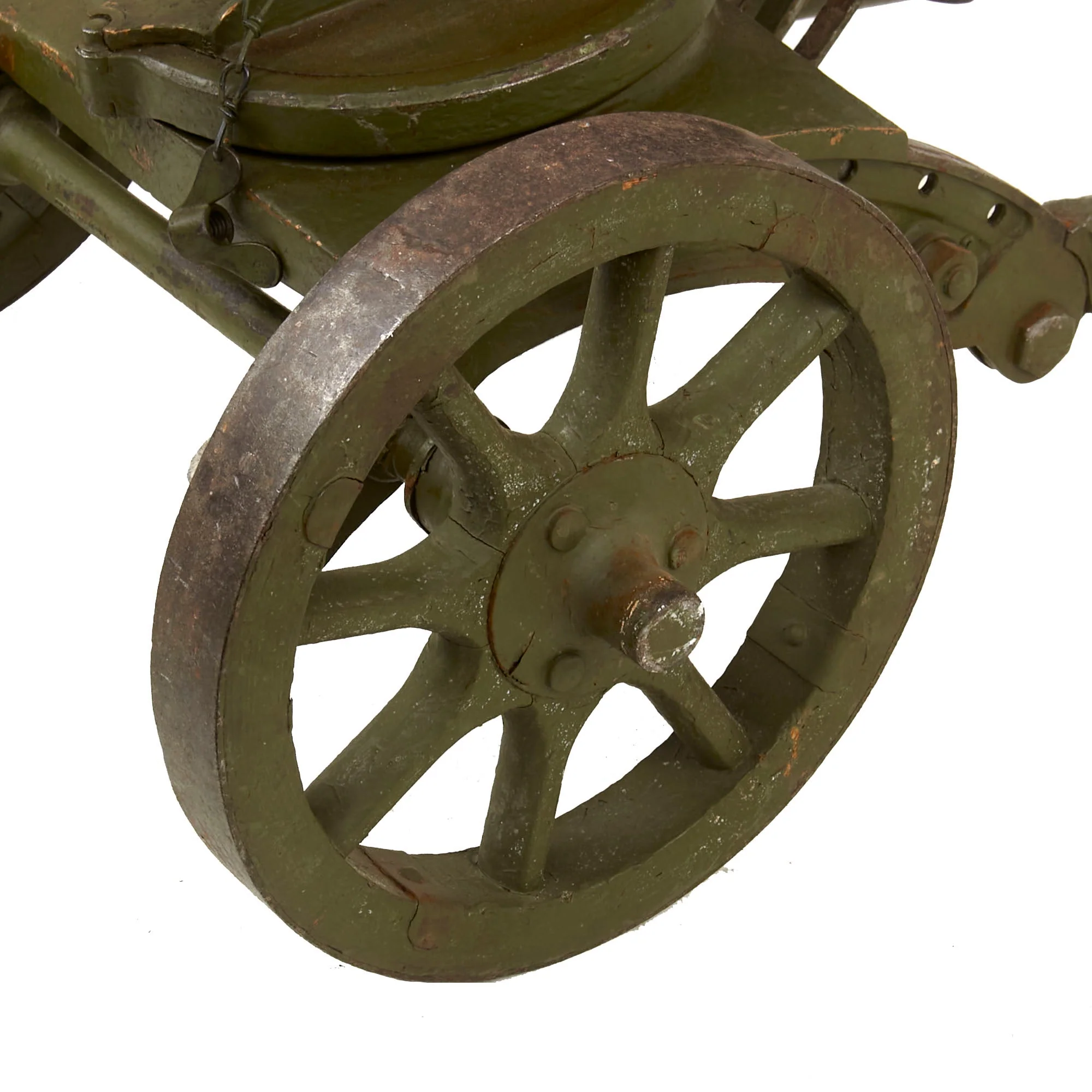 Original Soviet WWII Finnish Captured Maxim M1910 Fluted Display Machine Gun with Sokolov Mount - Image 8