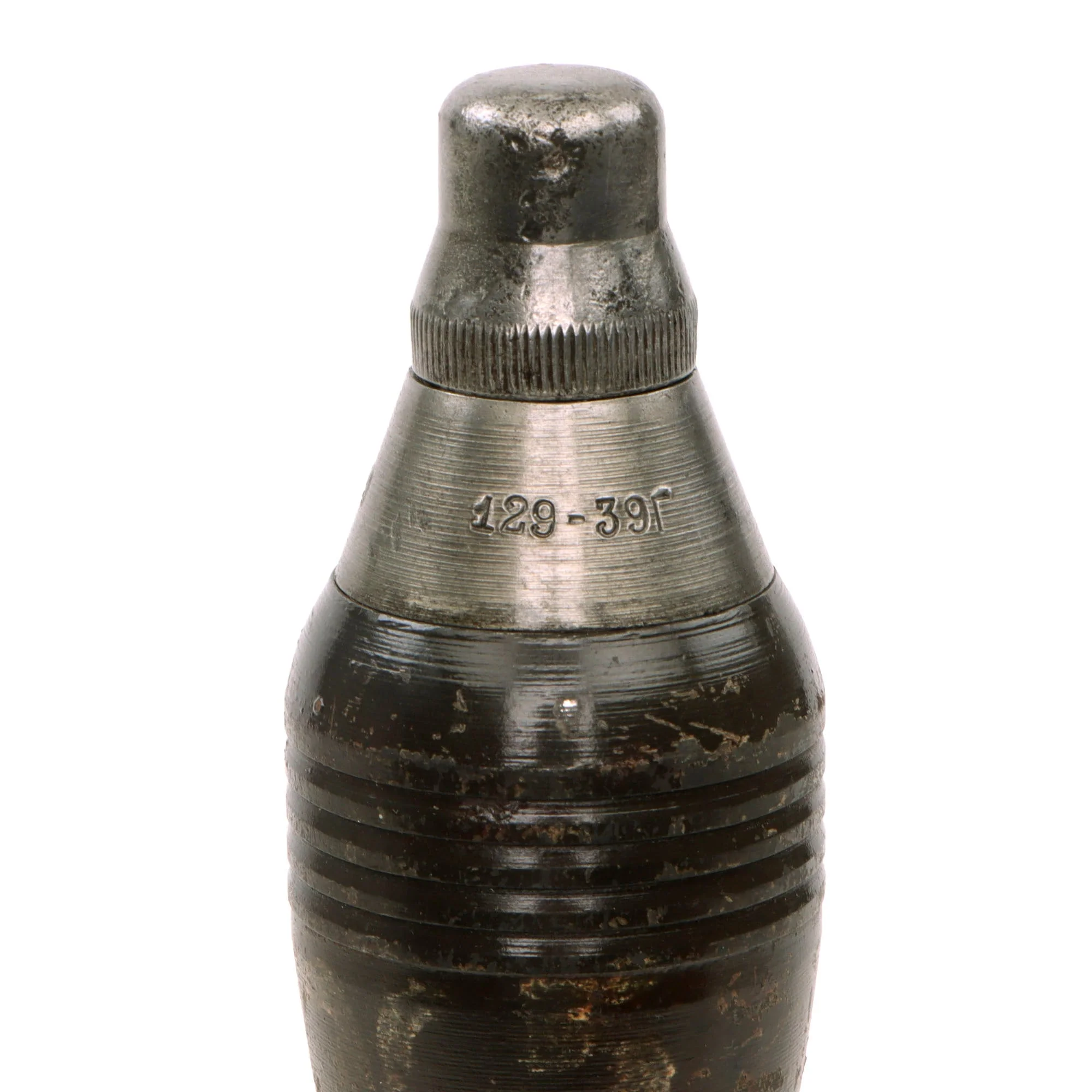 Original Soviet WWII Inert 50mm Mortar Round with Fuze & German Markings for Capture and Reissue - Image 4