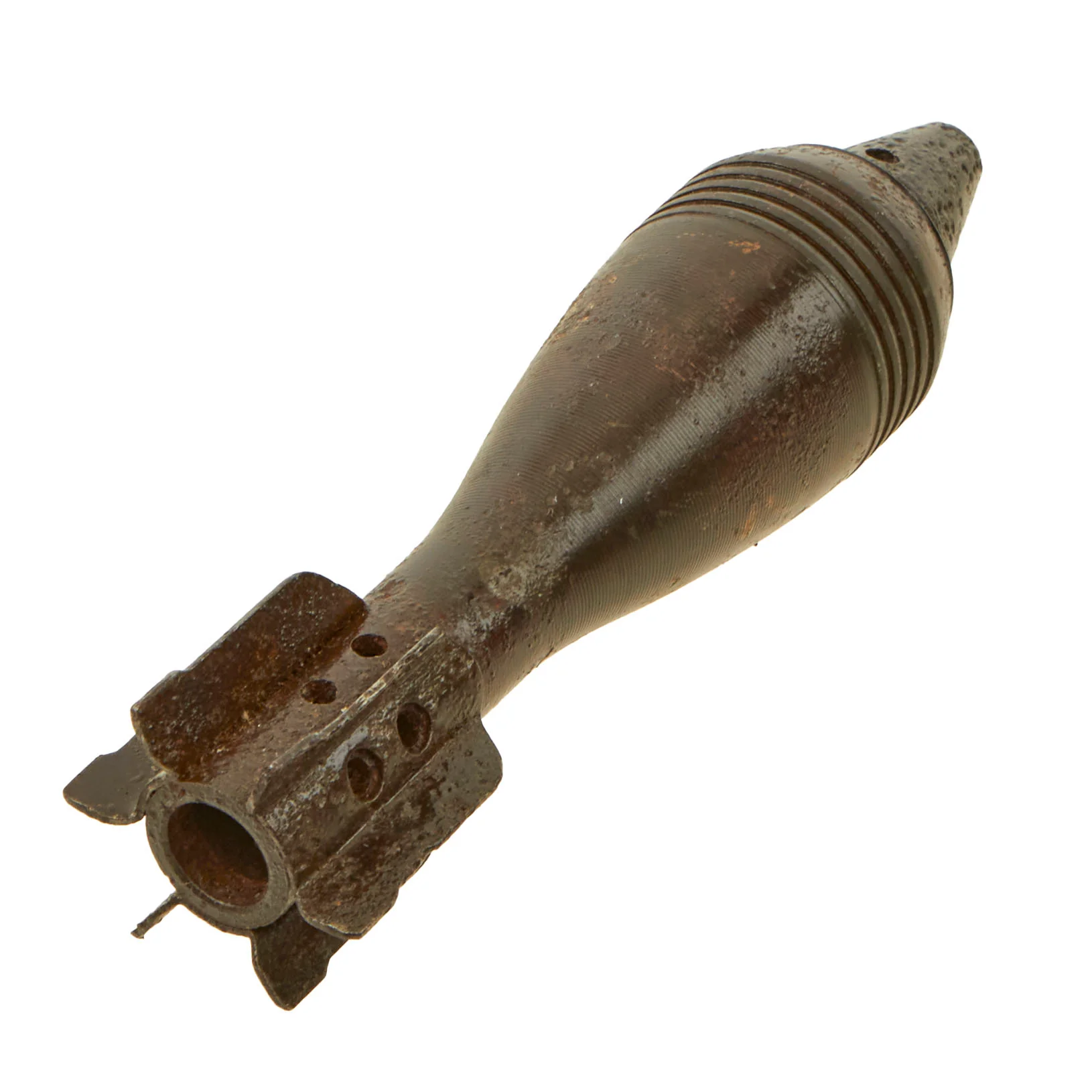 Original Soviet WWII Inert 50mm Mortar Round with Fuze & German Markings for Capture and Reissue - Image 9