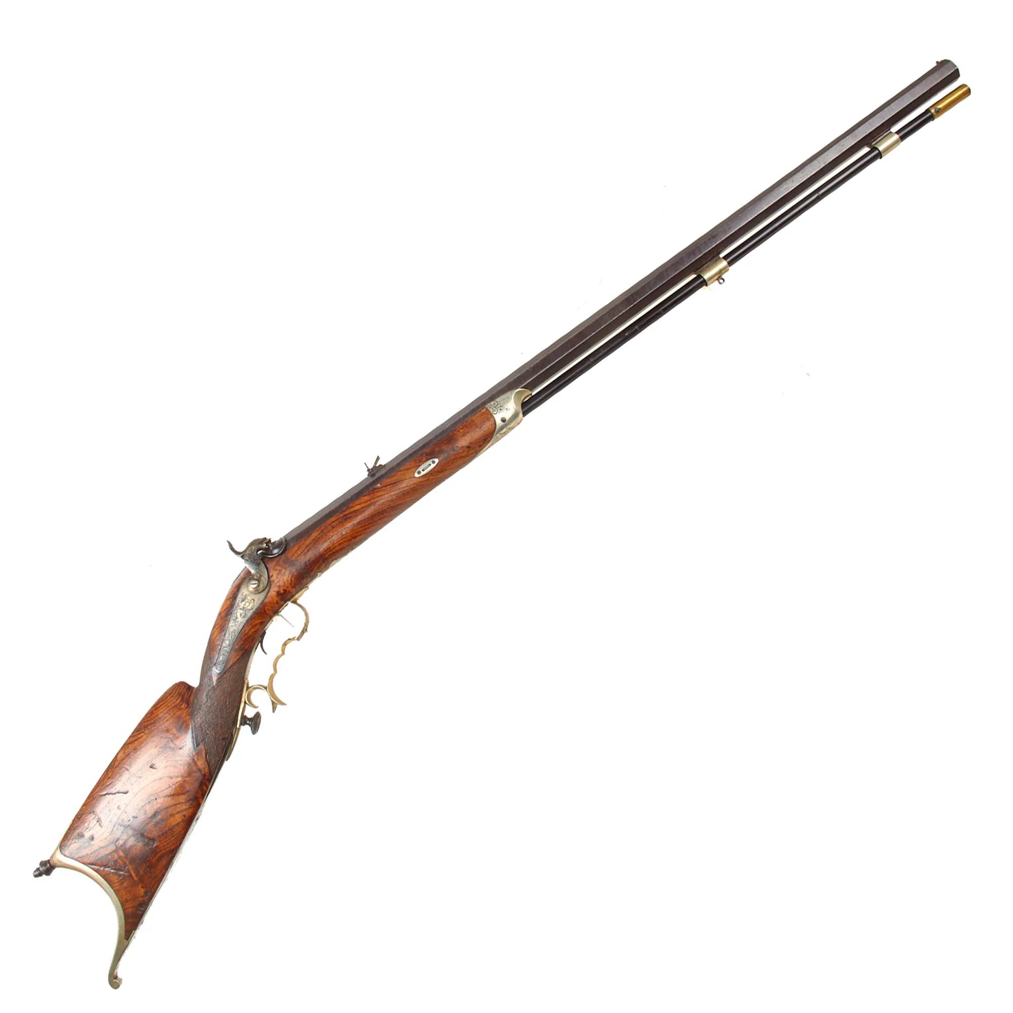 Original Swiss Ornate Half Stock Schützen Target Rifle by Panchaud of Lausanne with Set Trigger and Removable Trigger Guard - Circa 1860 - Image 2