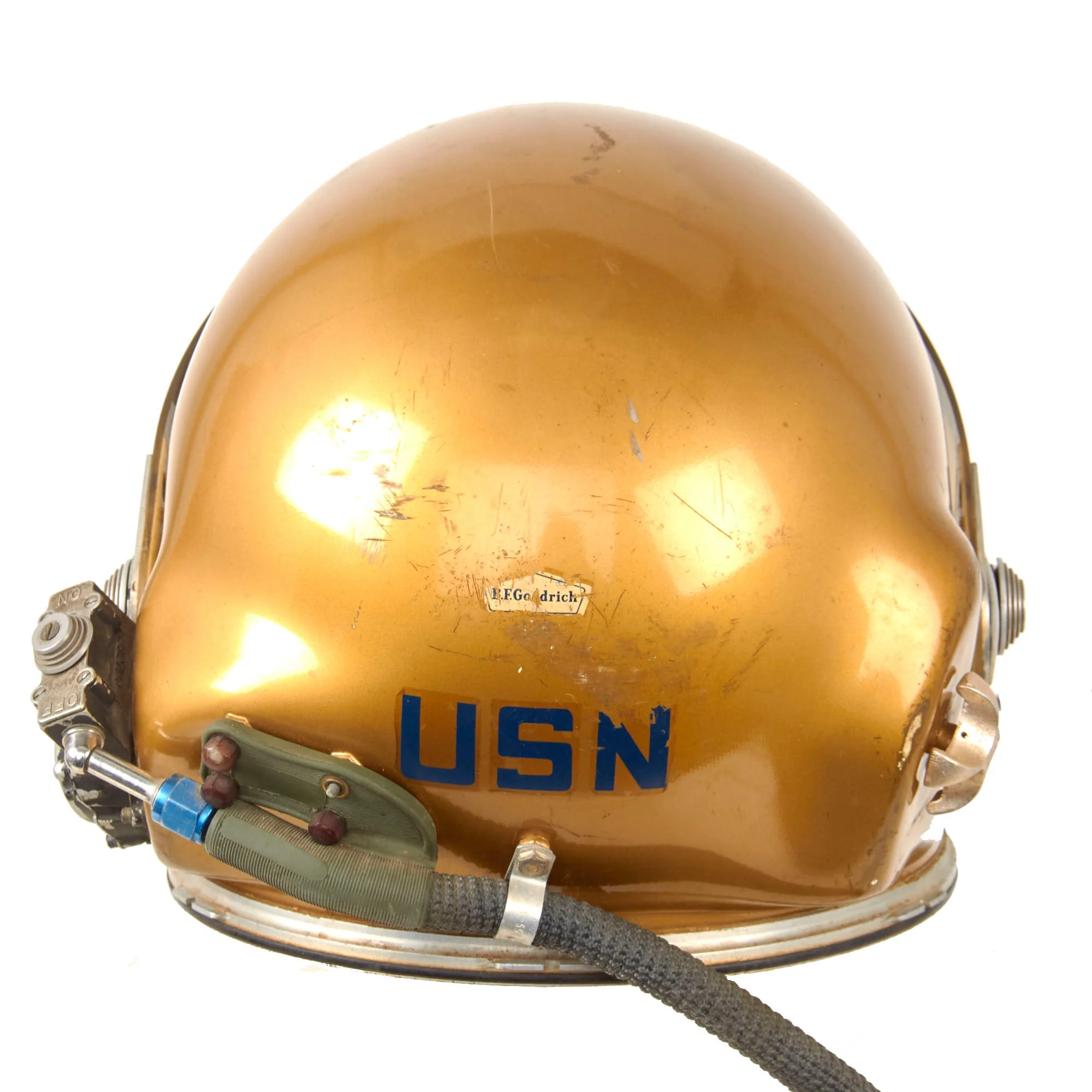 Original U.S. 1950s Navy High Altitude Full Pressure MK IV MOD. 2 Flight Helmet & Mark IV Mod 3 Pressure Suit with Helmet Transit Case - NASA Mercury Program - Image 22