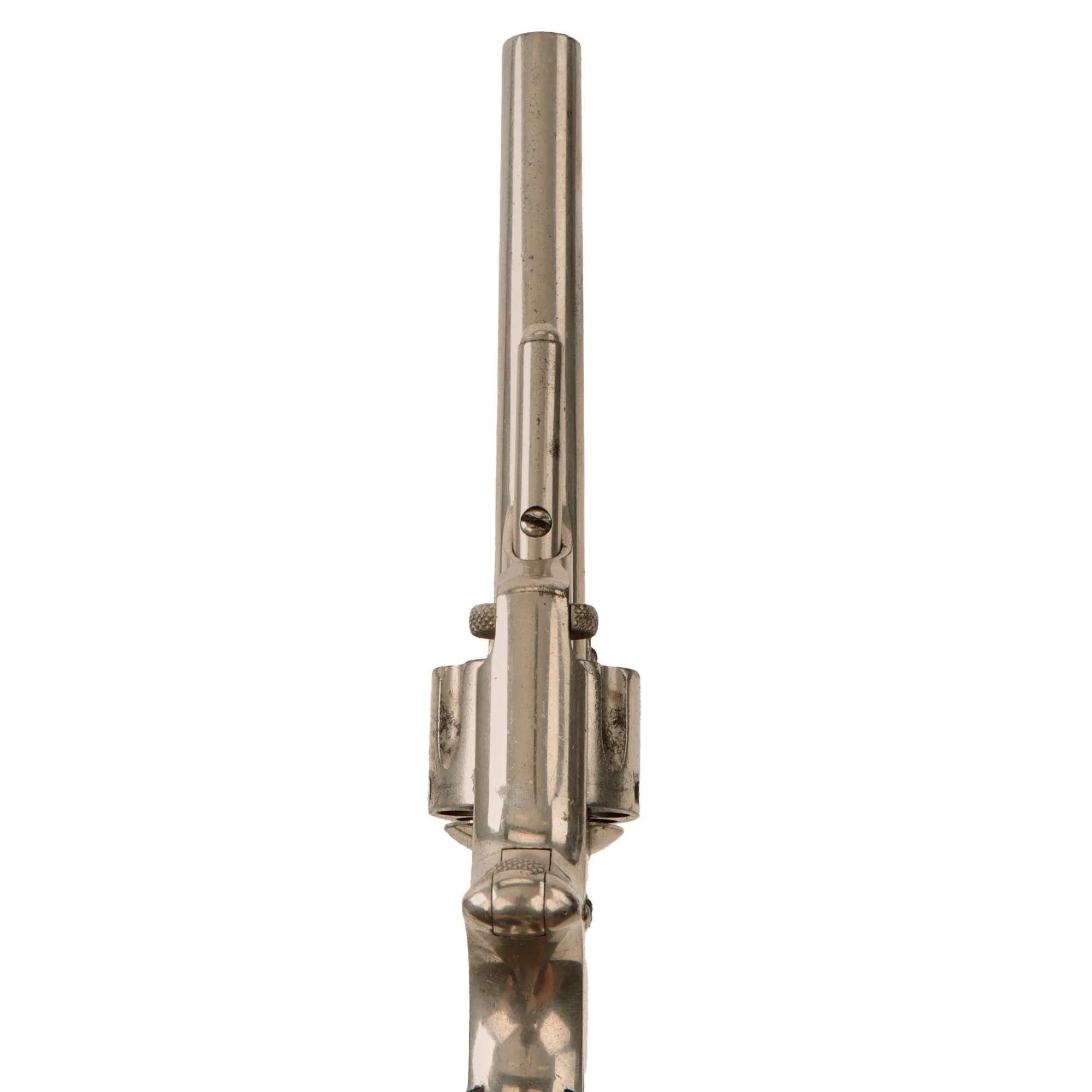 Original U.S. Antique Smith & Wesson Nickel Plated Model 1 3rd Issue Revolver in .22 Short - Matching Serial 122696 - Image 13
