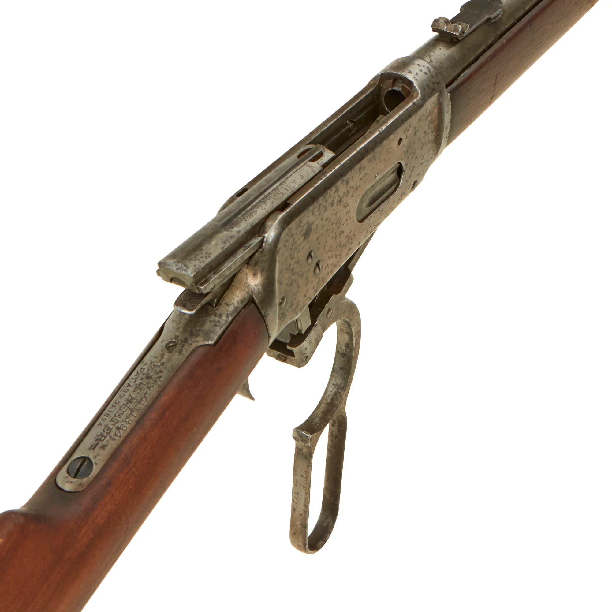 Original U.S. Antique Winchester Model 1894 .38-55 W.C.F. Saddle Ring Carbine Made in 1897 - Serial 90276 - Image 24
