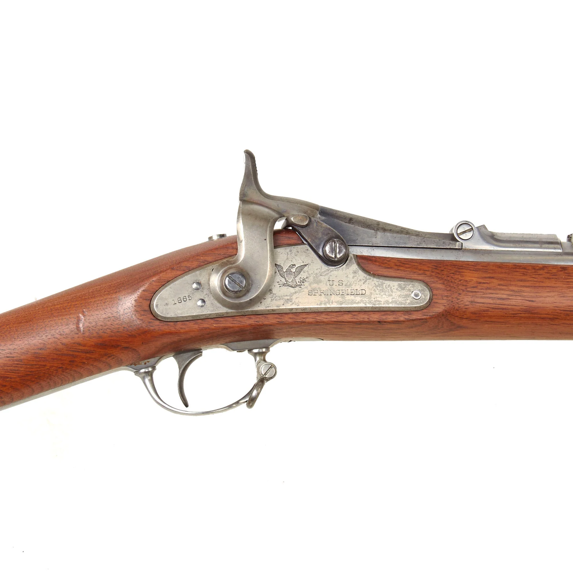 Original U.S. Civil War Springfield M-1863 Rifle Converted to M-1866 Trapdoor Using 2nd Allin System - dated 1865 - Image 5