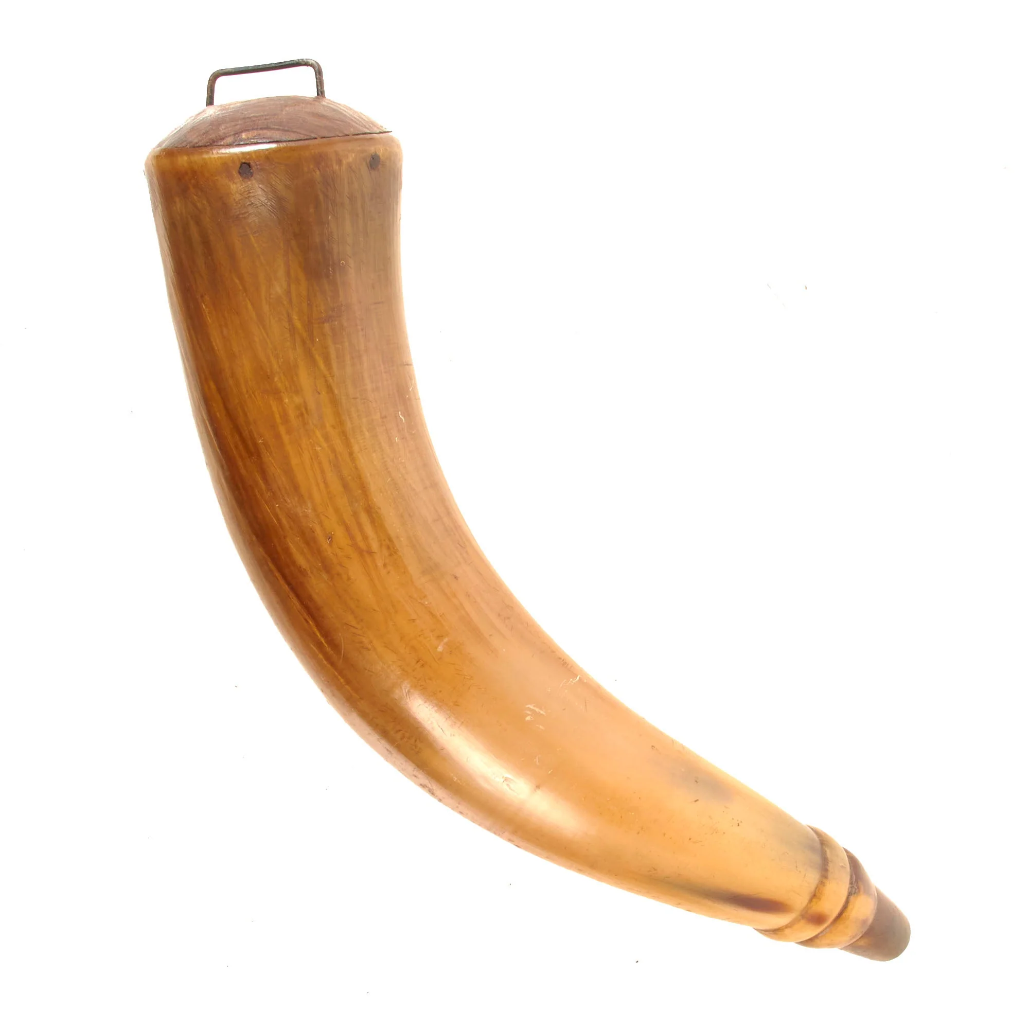 Original U.S. Colonial Era Large Size Powder Horn - Image 2