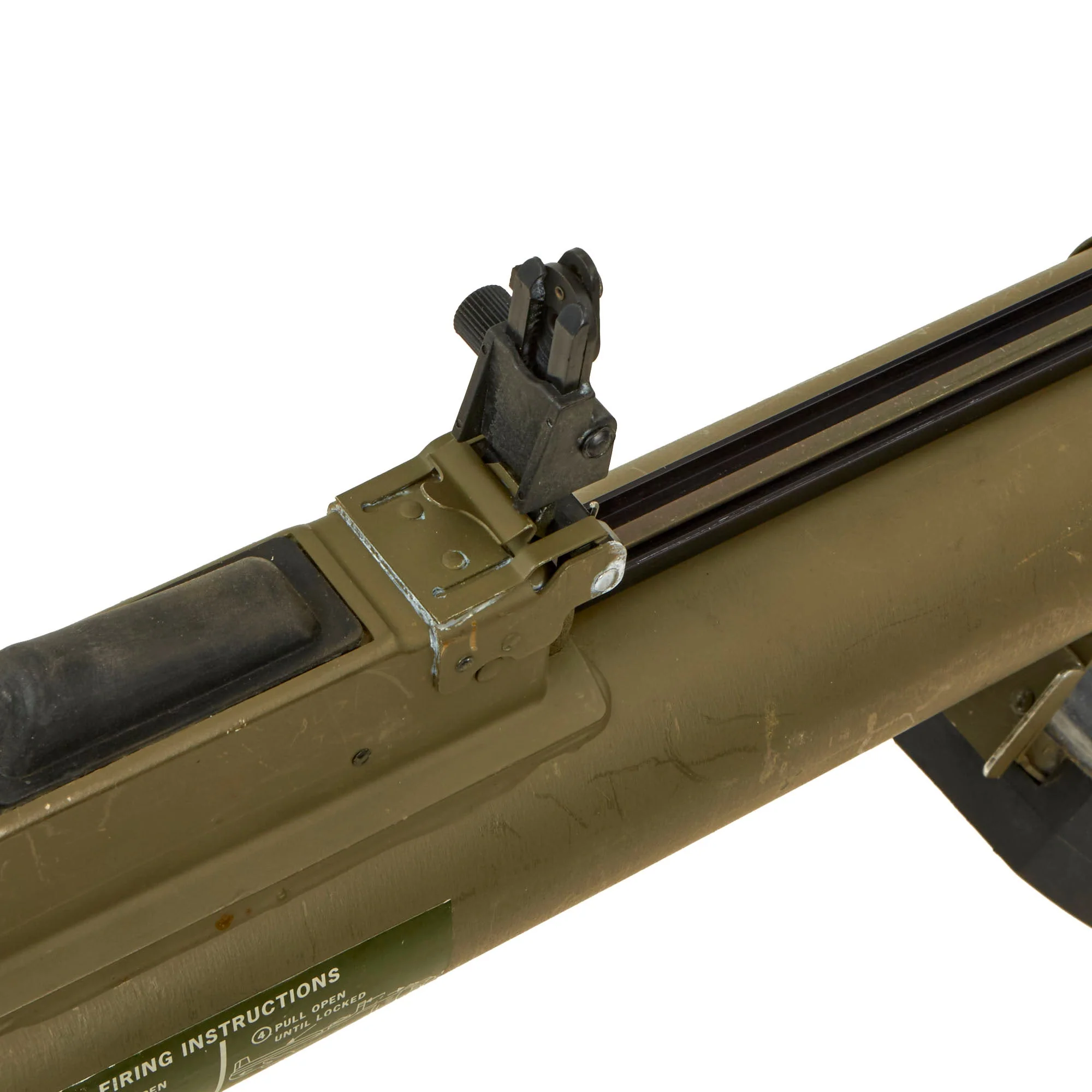 Original U.S. Global War on Terror INERT M72A7 Light Anti-Tank Weapon LAW Rocket Propelled Grenade Launcher With Picatinny Rail and Sling Assembly - Dated 2007 - Image 16
