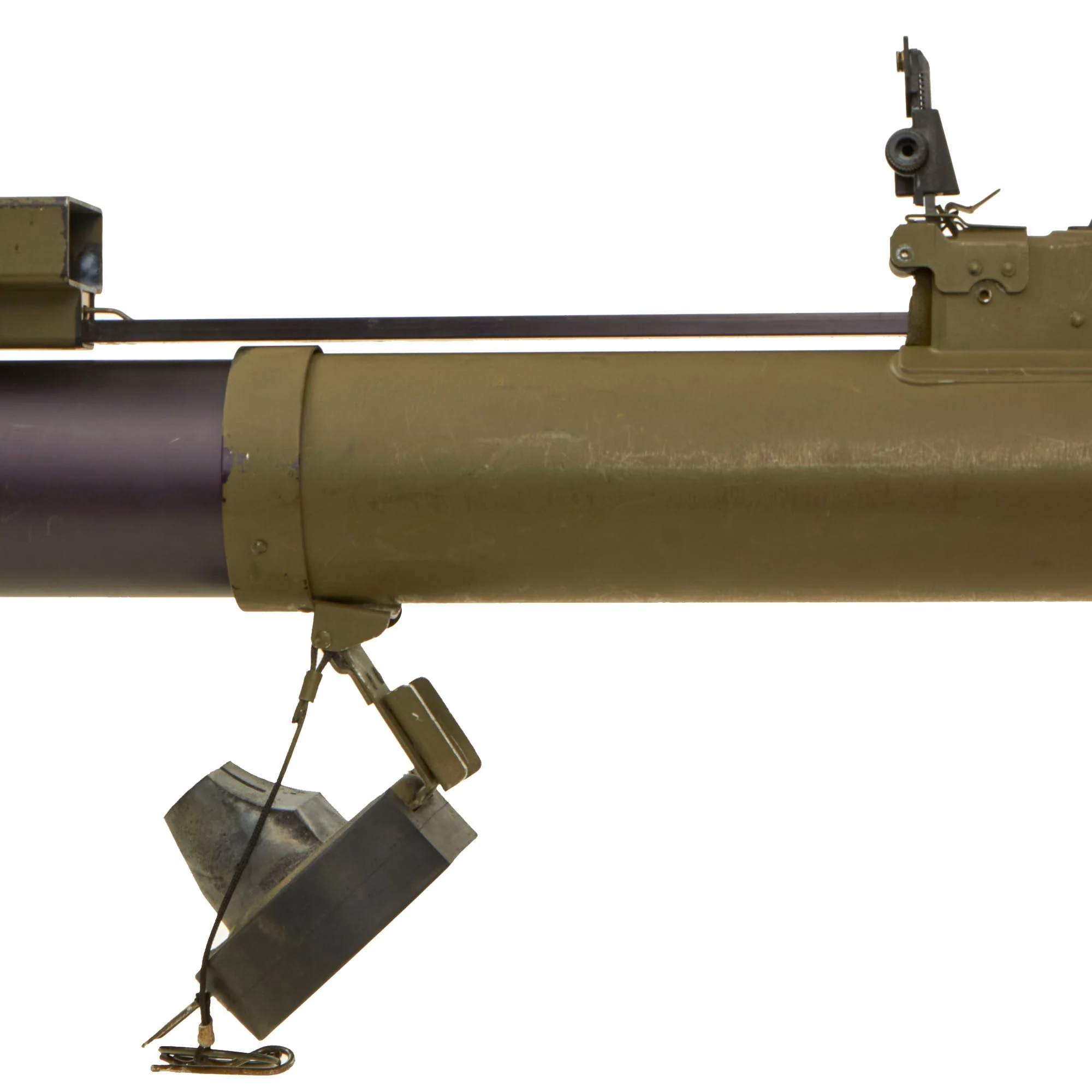 Original U.S. Global War on Terror INERT M72A7 Light Anti-Tank Weapon LAW Rocket Propelled Grenade Launcher With Picatinny Rail and Sling Assembly - Dated 2007 - Image 20