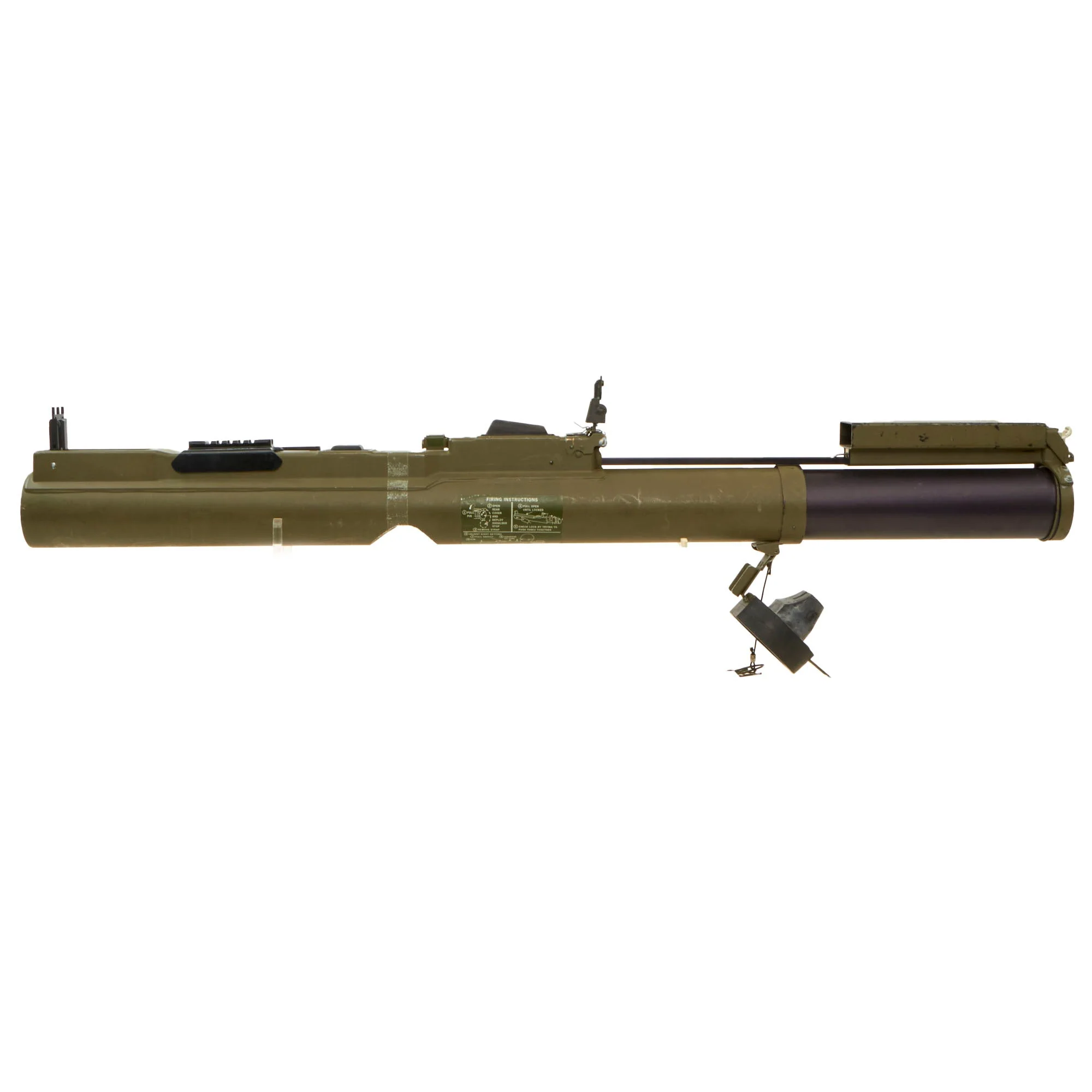 Original U.S. Global War on Terror INERT M72A7 Light Anti-Tank Weapon LAW Rocket Propelled Grenade Launcher With Picatinny Rail and Sling Assembly - Dated 2007 - Image 9