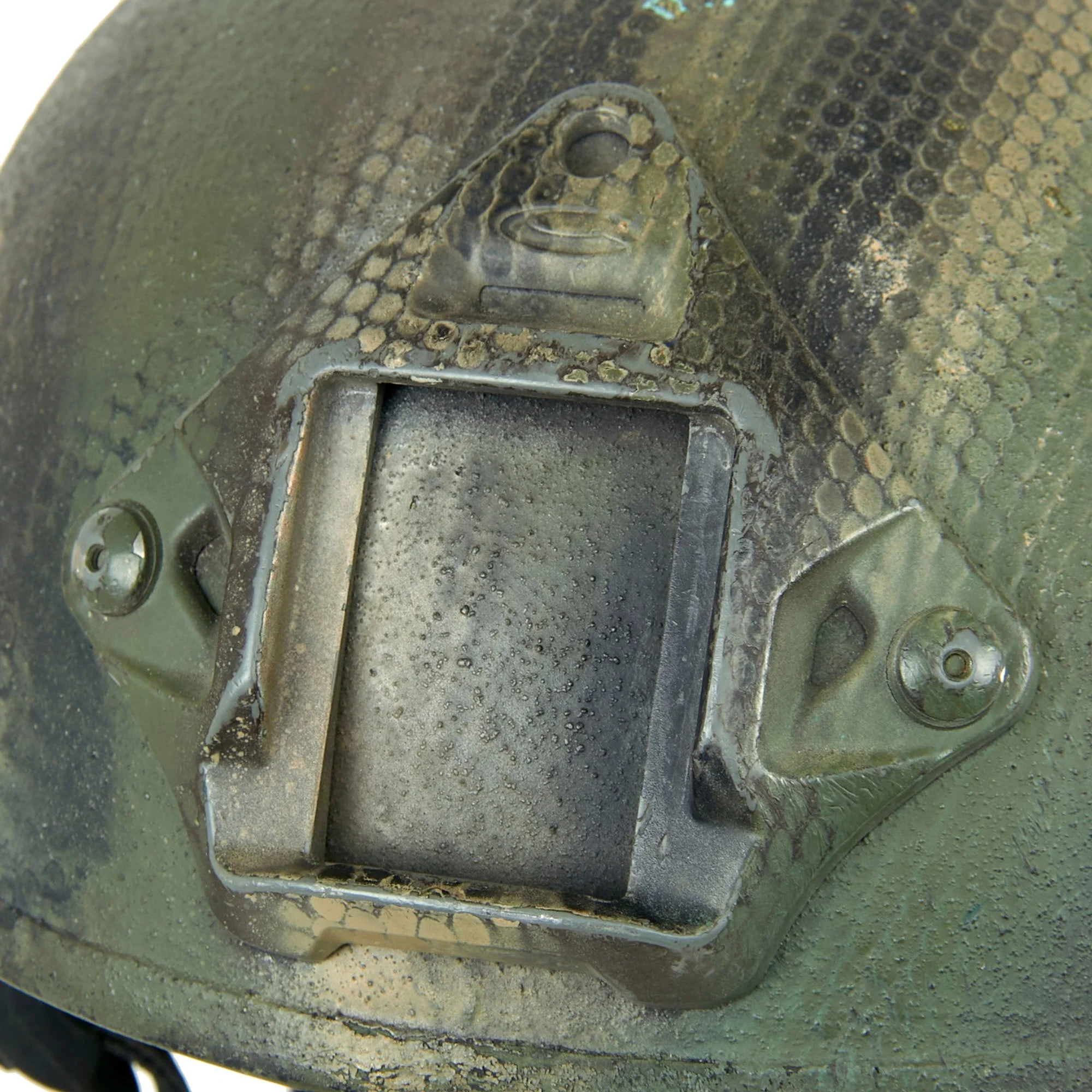 Original U.S. GWOT Special Operations Used AS-500 Armorsource Kevlar Helmet with Custom Paint Scheme & Original Liner - Dated 2012 - Image 10