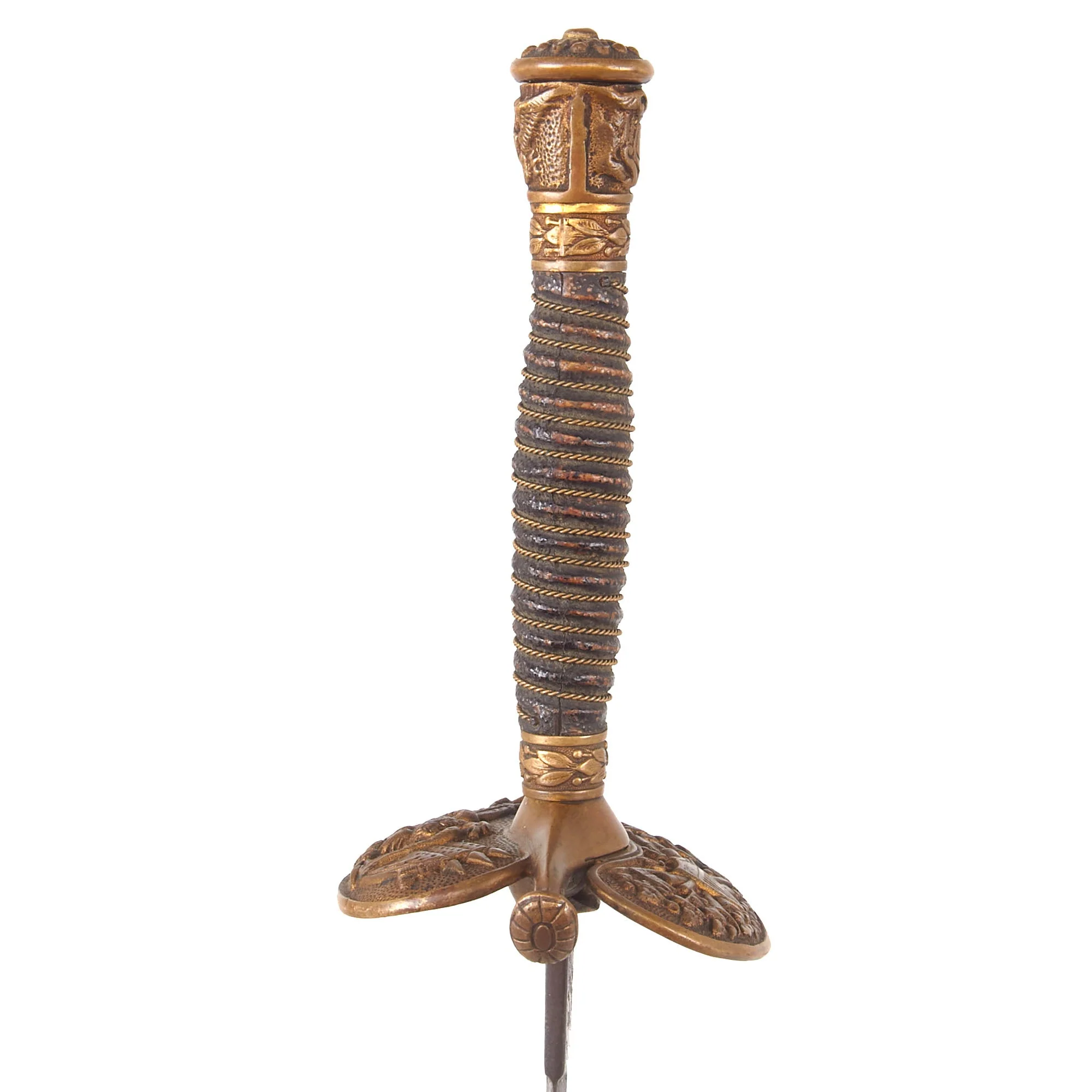 Original U.S. Indian Wars Era Model 1860 Army Staff and Field Officer Sword with Etched Blade & Fold Down Guard by G.W. Simmons & Co. of Boston - Image 14