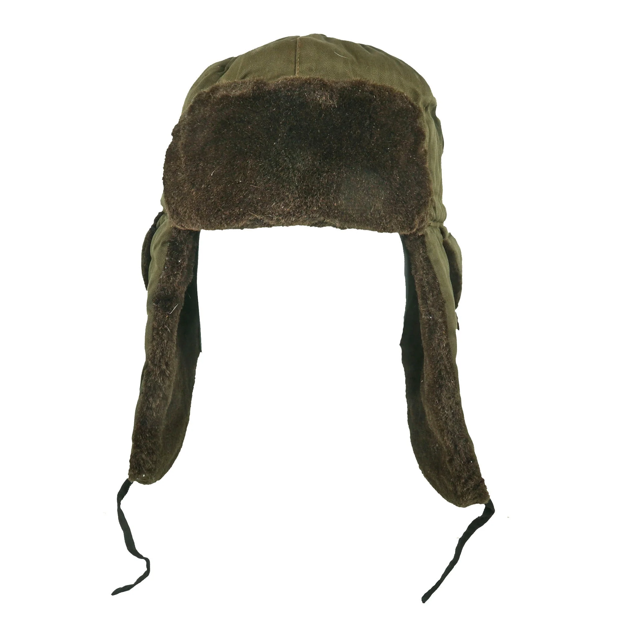 Original U.S. Korean War Chinese People’s Army Winter Ushanka - USGI Bringback - Image 3