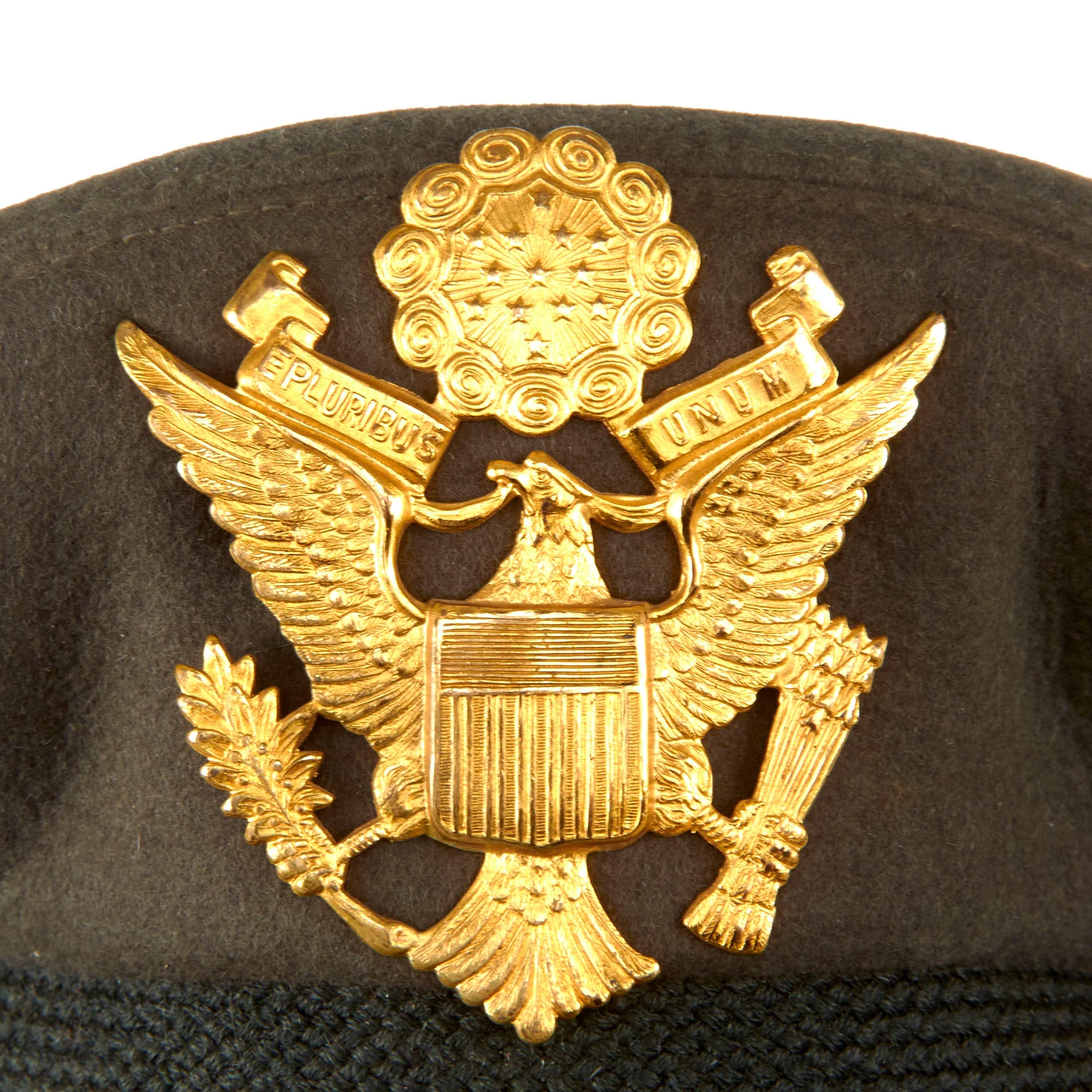Original U.S. Korean War Era General Officer Visor Cap Attributed to General Jacob L. Devers - Commanded 6th Army Group in European Theater During WWII - Size 7 ⅜ - Image 5