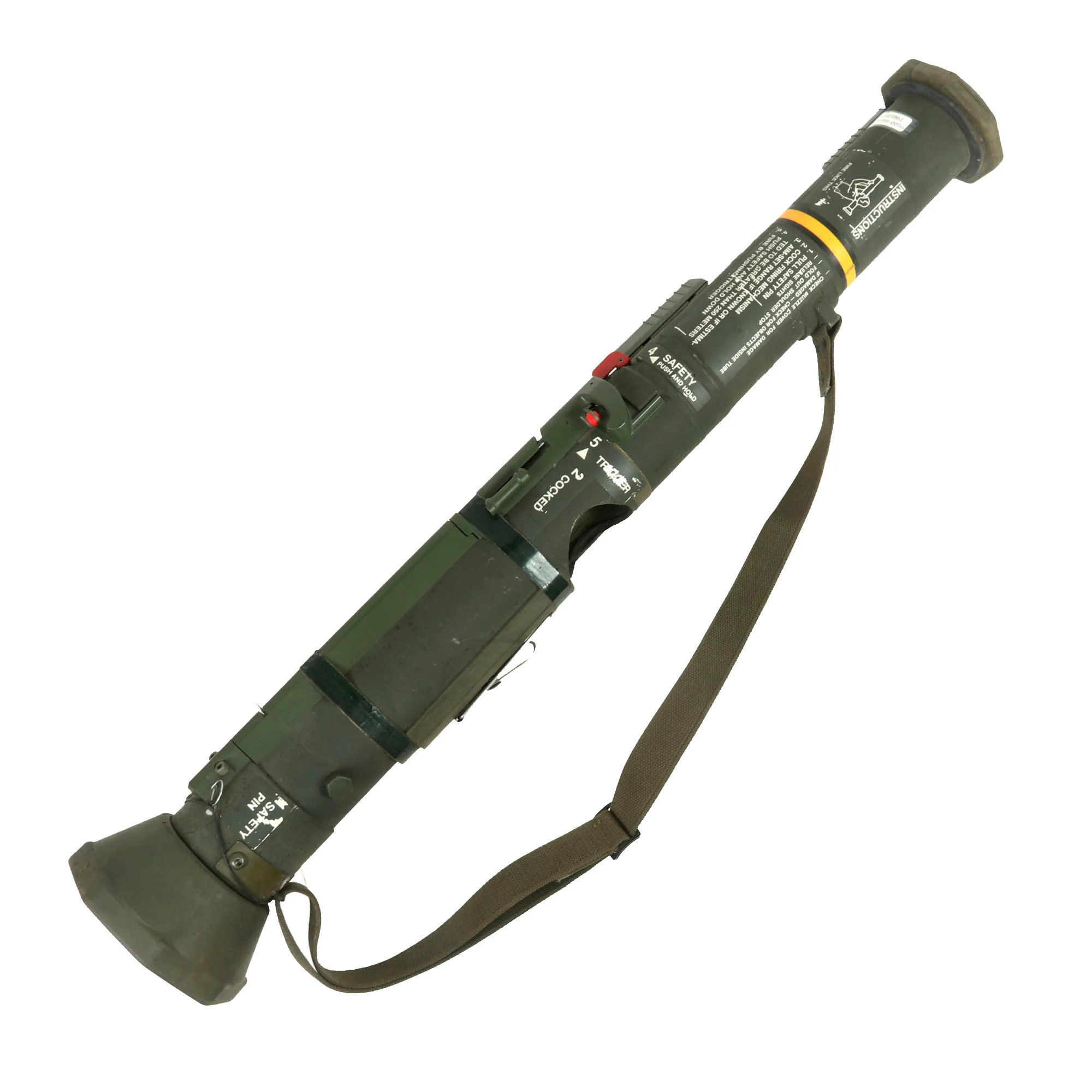 Original U.S. M163 AT-4 Recoilless Smoothbore 84mm Anti-Tank Launcher with Replica Projectile and Sling - Inert - Image 21