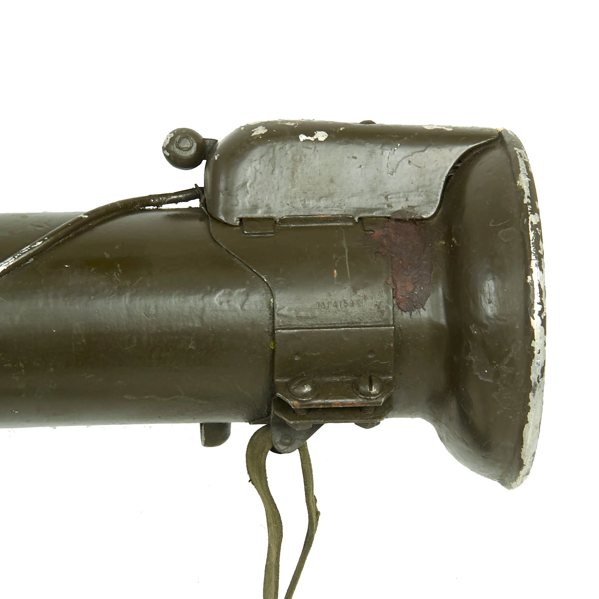 Original U.S. M20 A1 B1 3.5 Inch Super Bazooka Deactivated Rocket Launcher by Birtman Elec. Co. with Inert Practice Rocket and Sling - Image 12