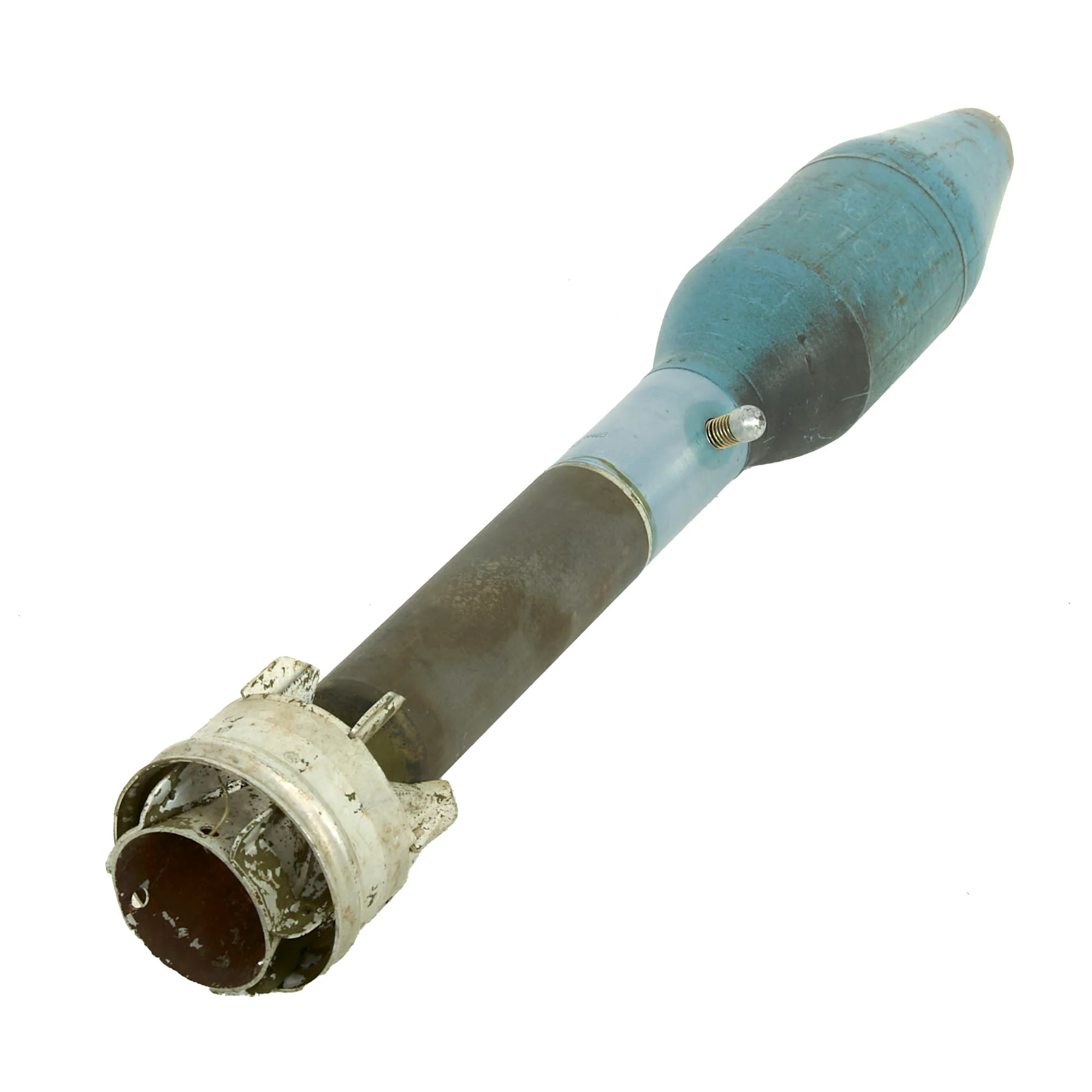 Original U.S. M20 A1 B1 3.5 Inch Super Bazooka Deactivated Rocket Launcher by Birtman Elec. Co. with Inert Practice Rocket and Sling - Image 19