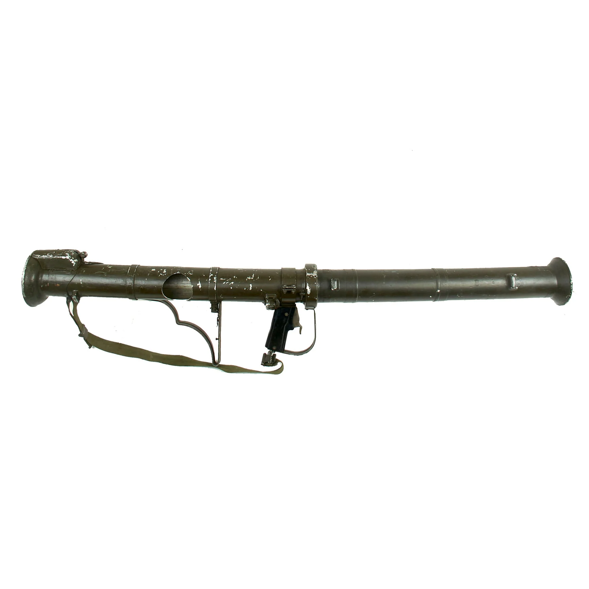 Original U.S. M20 A1 B1 3.5 Inch Super Bazooka Deactivated Rocket Launcher by Birtman Elec. Co. with Inert Practice Rocket and Sling - Image 3