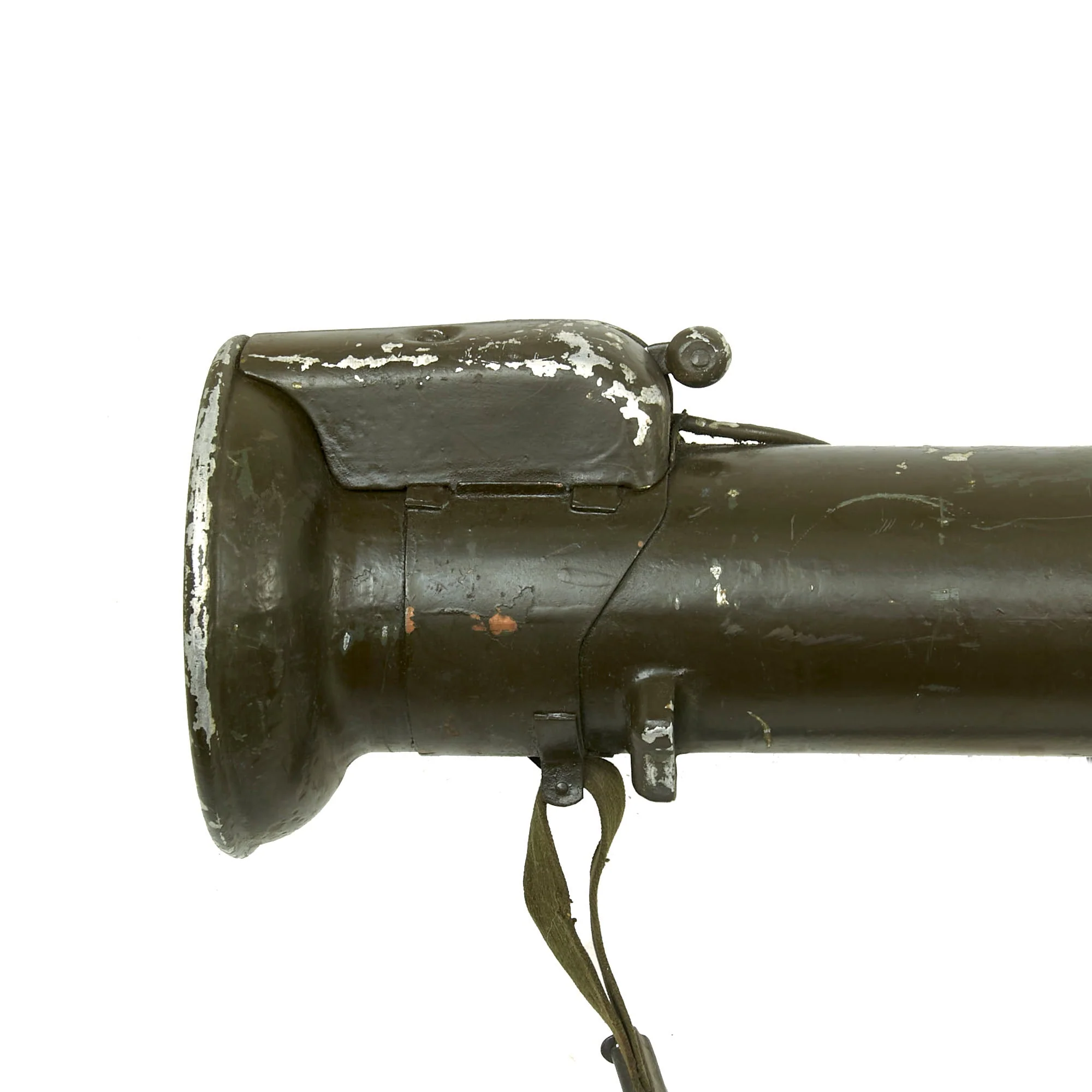 Original U.S. M20 A1 B1 3.5 Inch Super Bazooka Deactivated Rocket Launcher by Birtman Elec. Co. with Inert Practice Rocket and Sling - Image 7