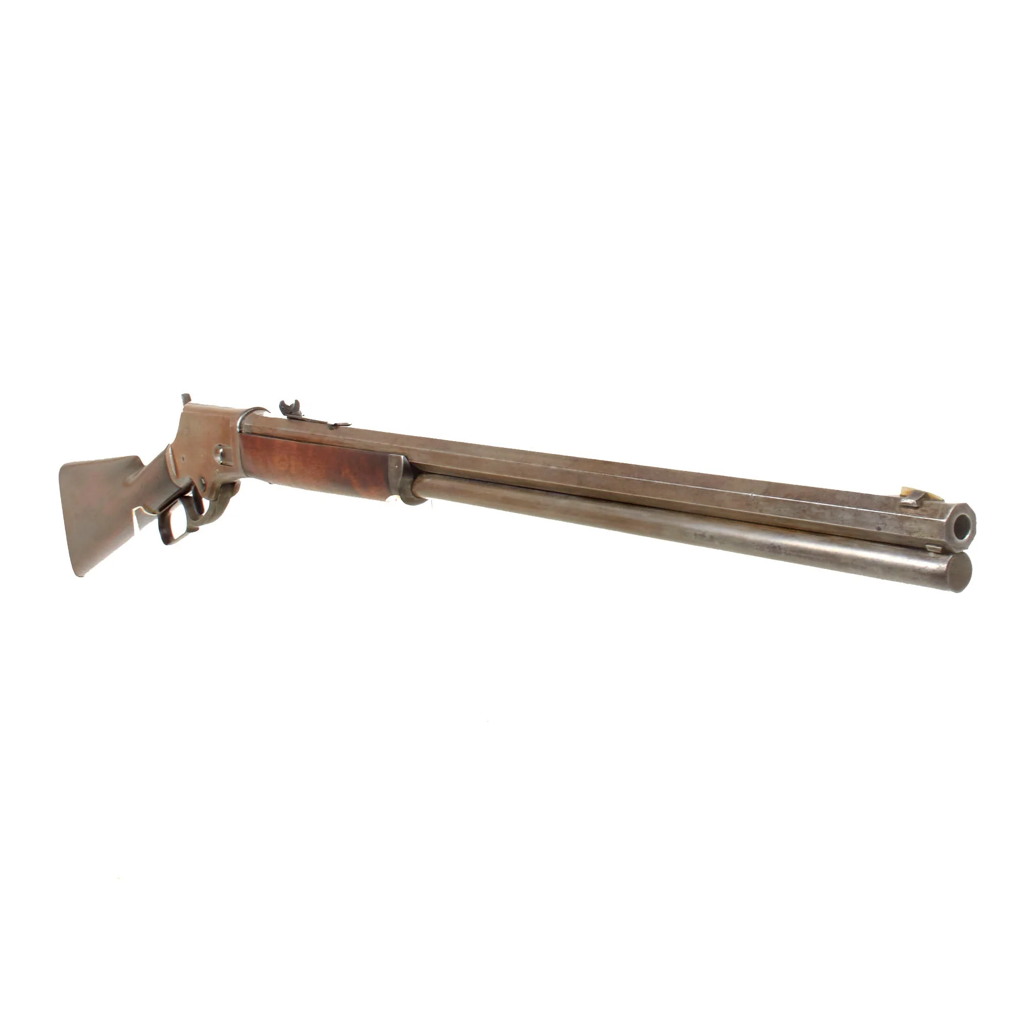 Original U.S. Marlin Model 1881 Large Frame .40/60 Lever Action Repeating "Big Game" Rifle Made in 1844 - Serial 7010 - Image 3