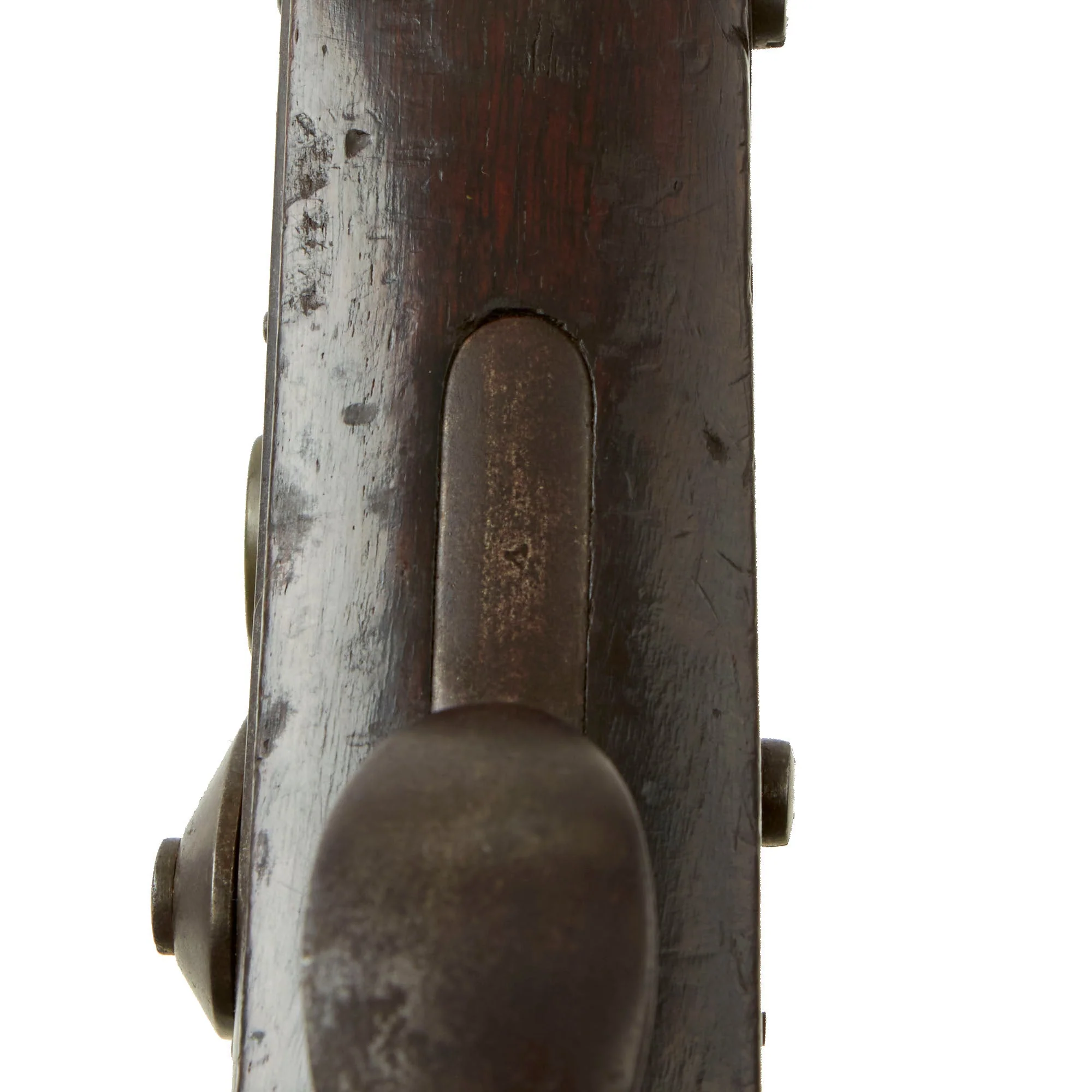 Original U.S. Model 1836 Flintlock Cavalry Pistol by Asa Waters Converted to Percussion with Multiple Cartouches - dated 1842 - Image 14
