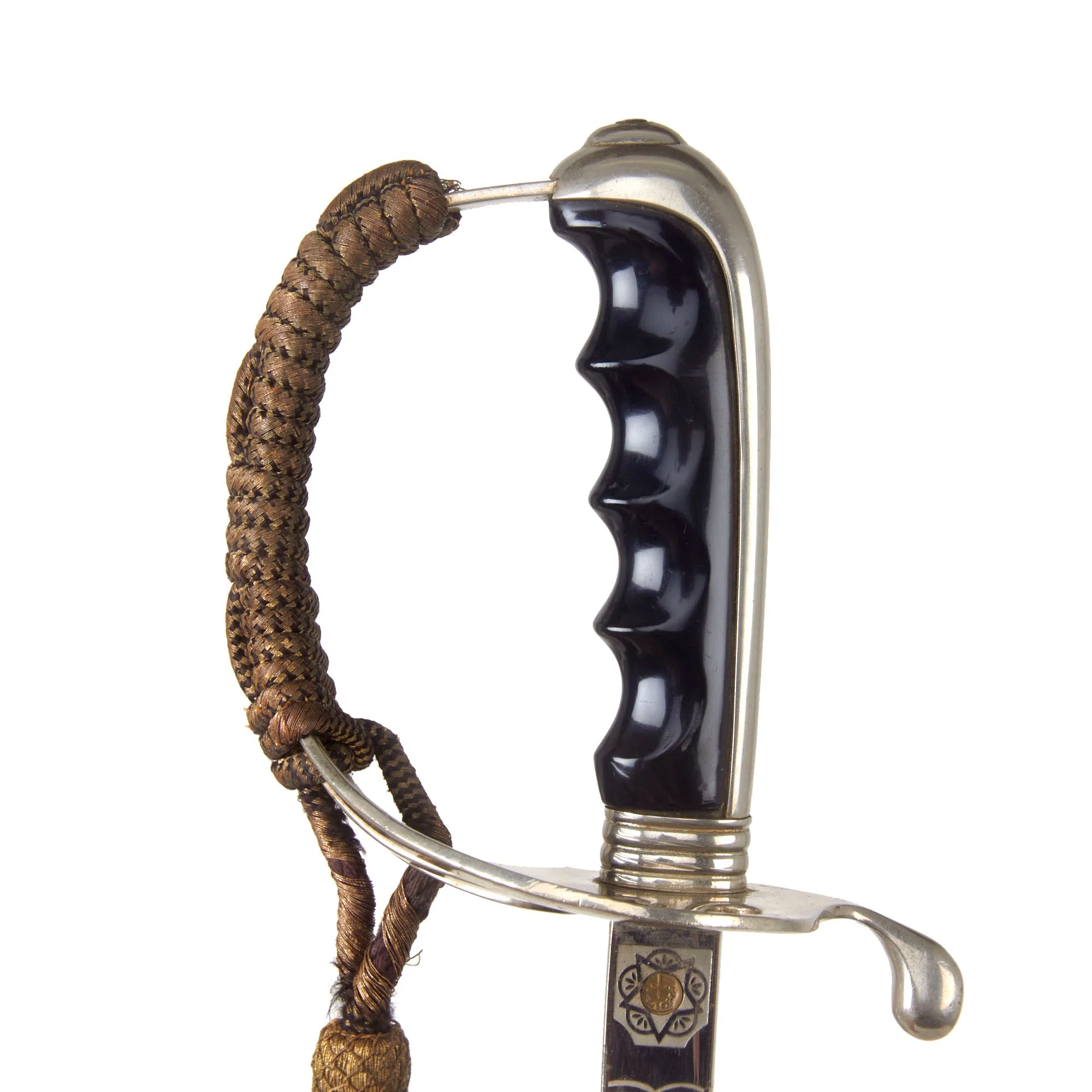 Original U.S. Model 1902 Named Texas A&M Army Officers Triple Etched Dress Sword with Scabbard & Sword Knot by N. S. Meyer - Major Hubert P. Isaacks - Image 9