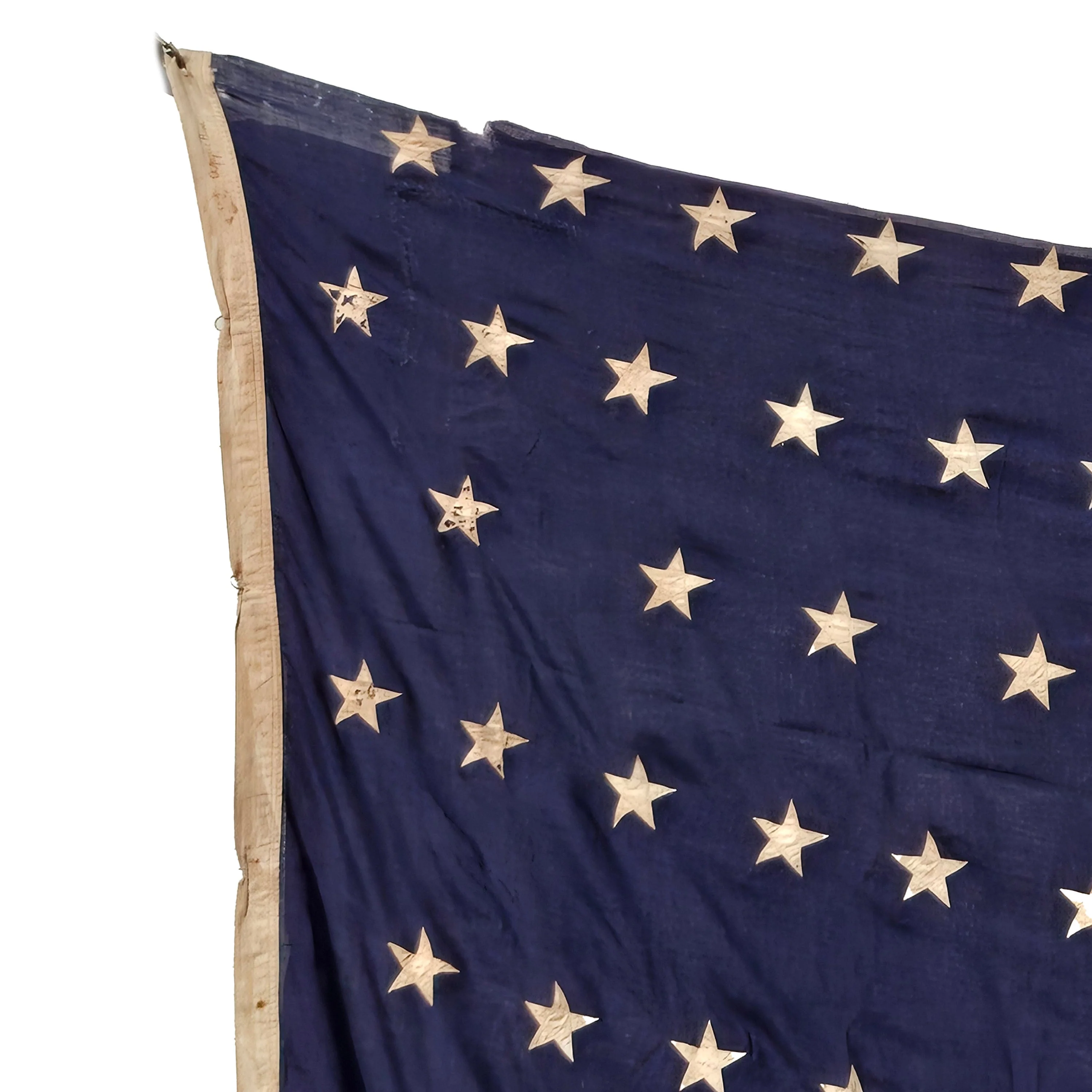 Original U.S. Pre-WWI 46 Star Multi-Piece Cloth National Flag Marked Apgar Bros - 8 x 11 Feet - Image 7