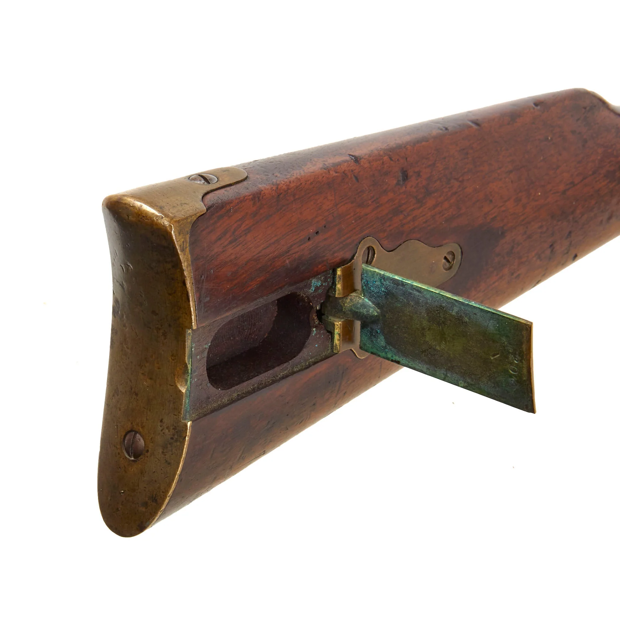 Original U.S. Rare Pre Civil War Sharps Model 1853 Slant Breech Saddle Ring Cavalry Carbine with Excellent Bore - Serial 21847 - Image 17