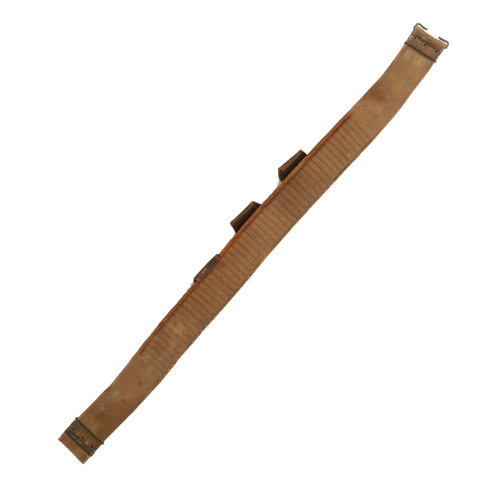 Original U.S. Spanish American War .30-40 Krag Rifle 100 Rd. Ammunition Belt by Mills & Orndorff - Missing Pockets - Image 3