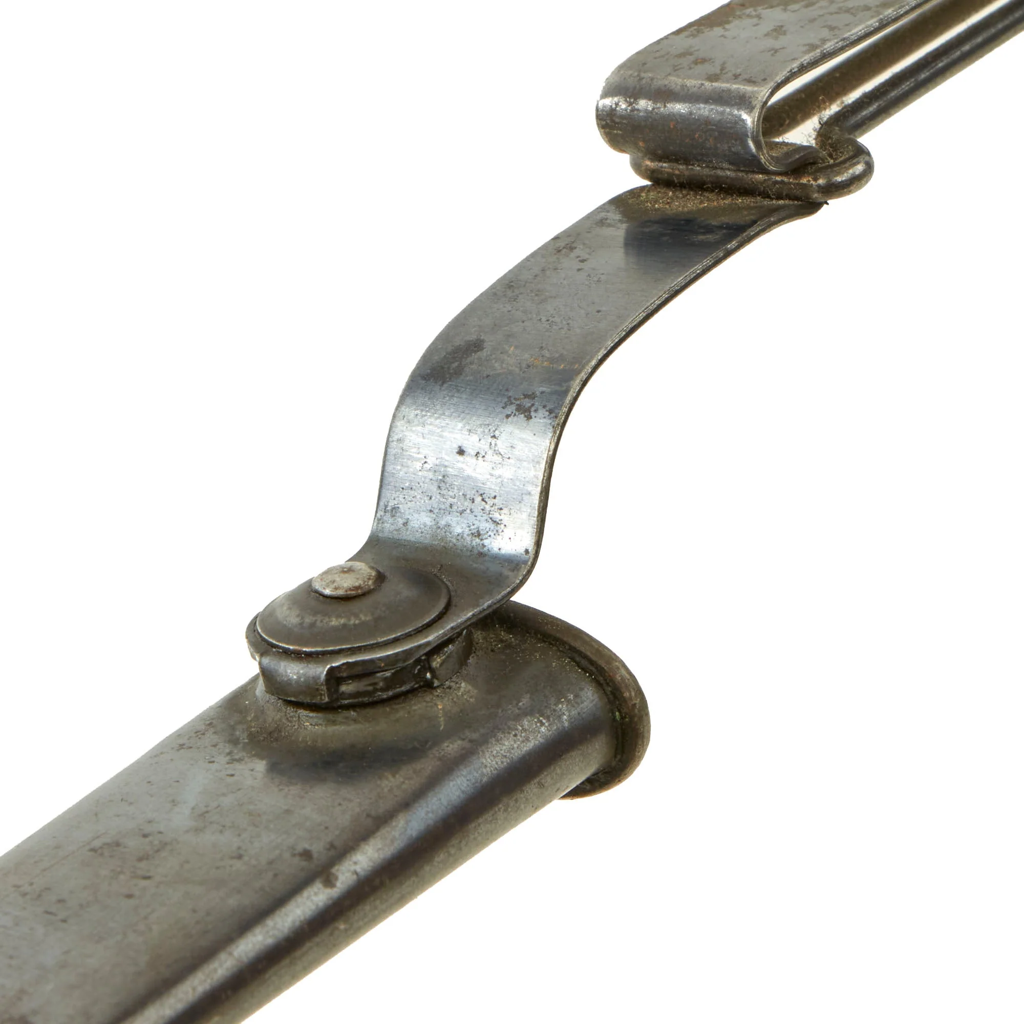 Original U.S. Spanish-American War Model 1892 Krag Rifle Bayonet and 2nd Pattern Scabbard - Dated 1894 - Rare - Image 13