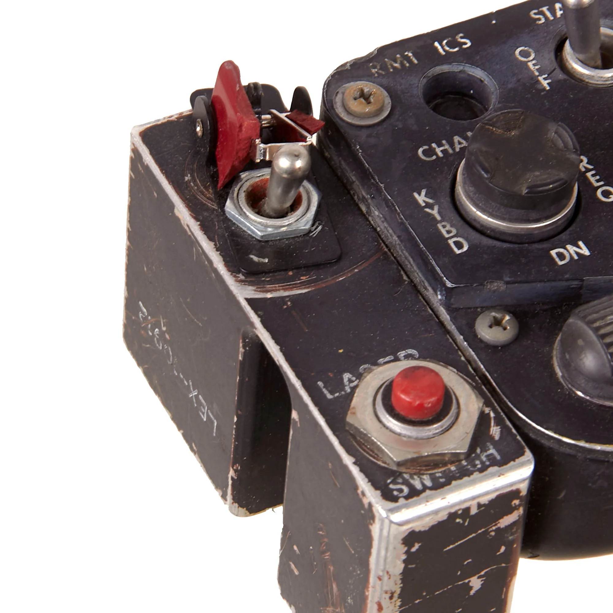 Original U.S. Vietnam War Era Bell OH-58 Kiowa Helicopter Control & Throttle Stick Set - Image 12
