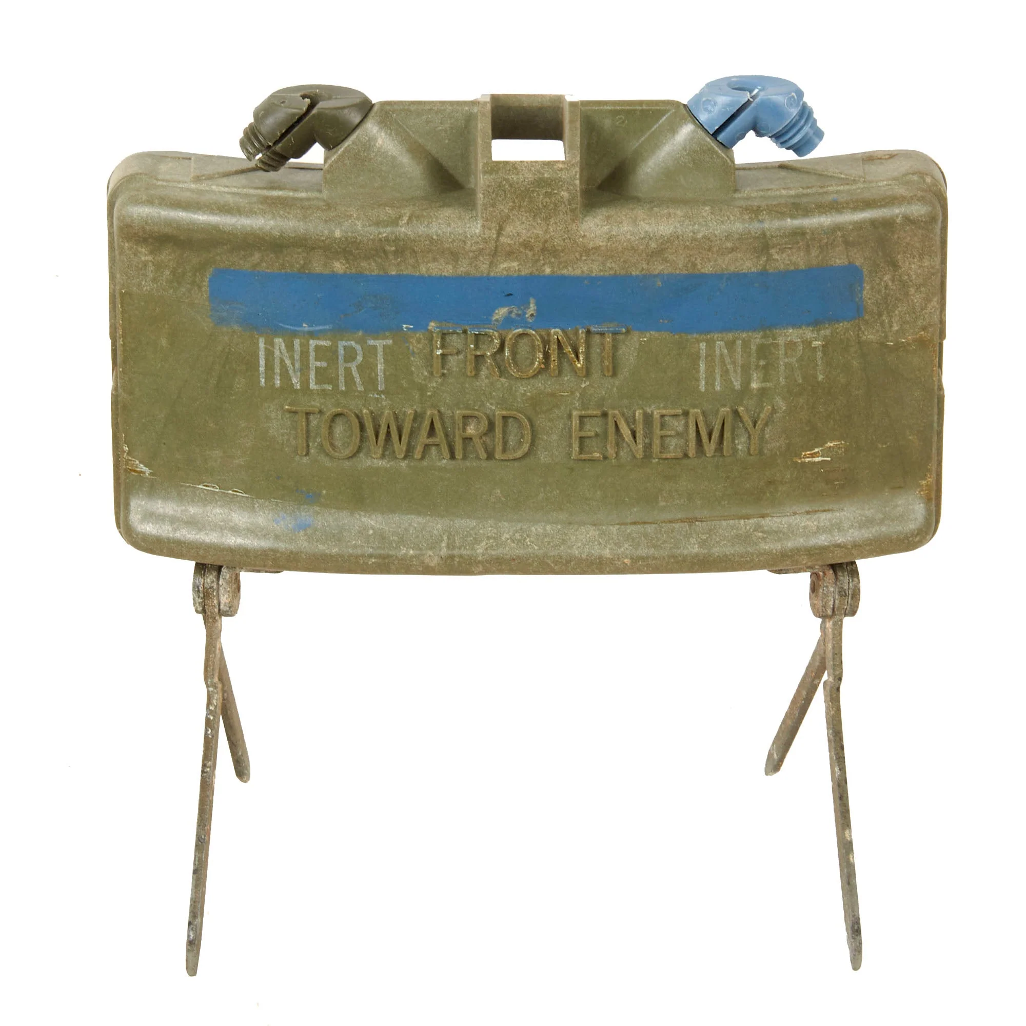 Original U.S. Vietnam War Era M68 Claymore Mine Training Kit with Canvas Carry Bag - Inert - Image 3
